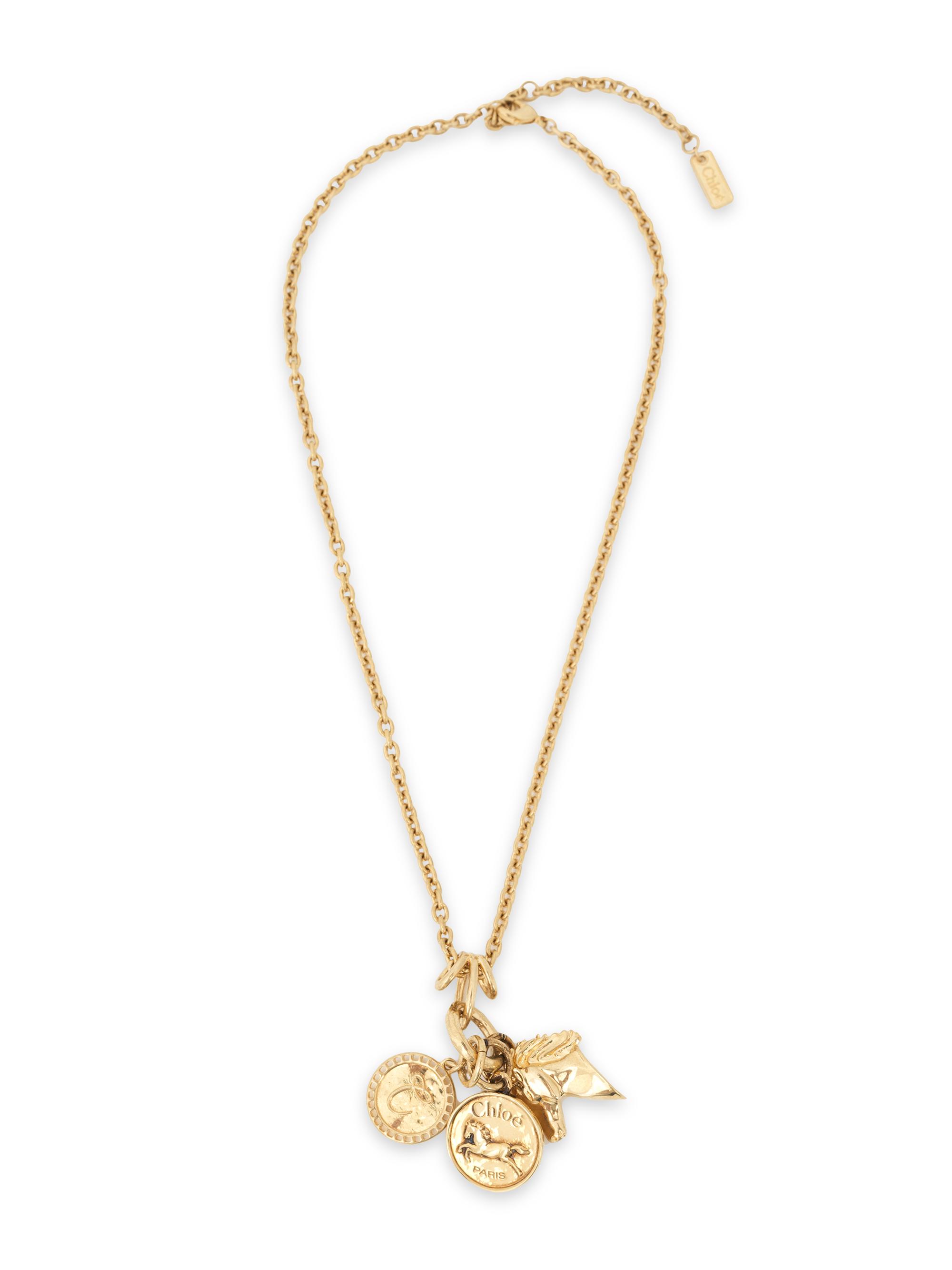 Chloé Women's Charms Goldtone Pendant Necklace - Vintage Gold