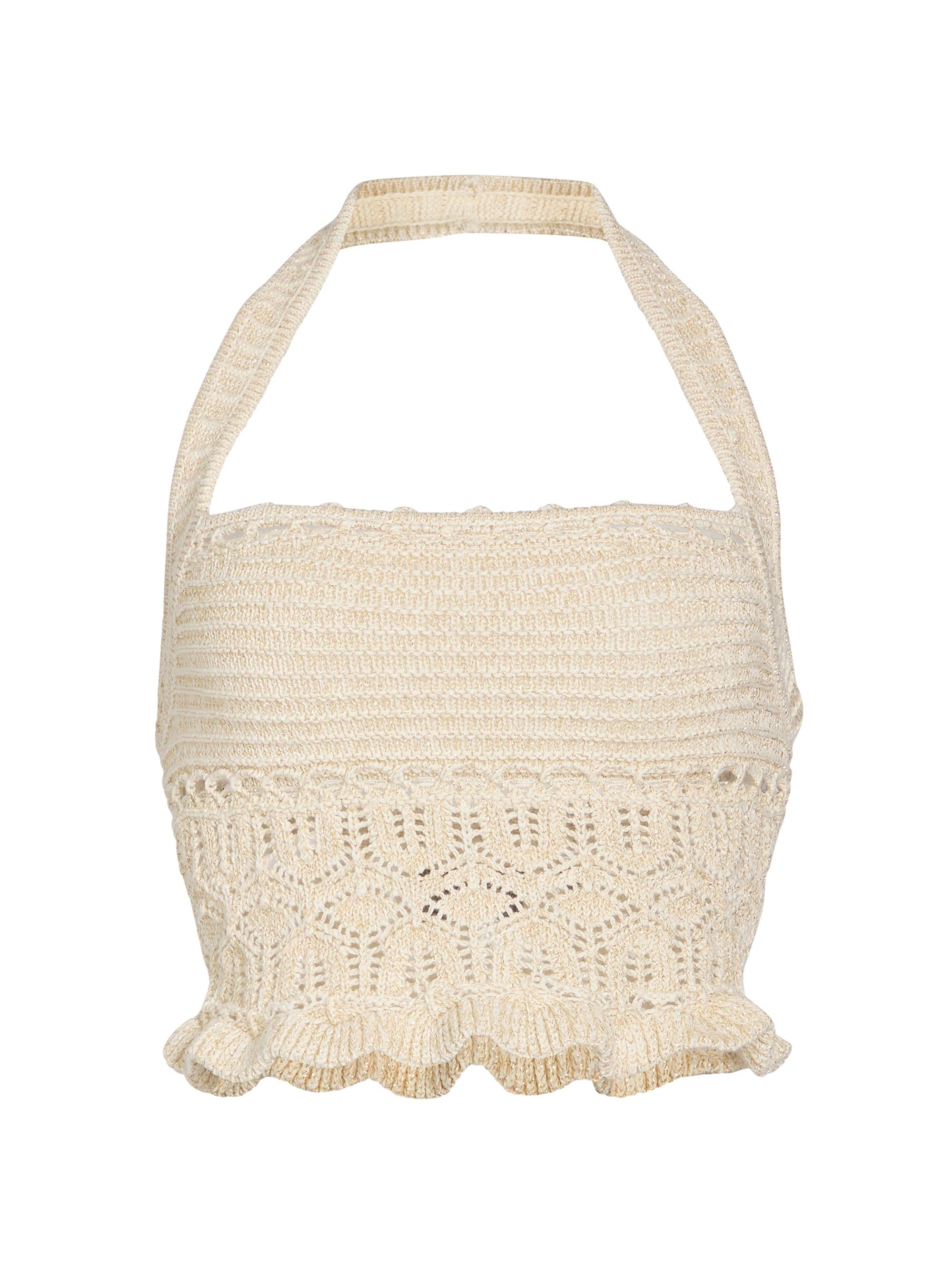 Retrofête Women's Soliana Crochet Top -  Gold