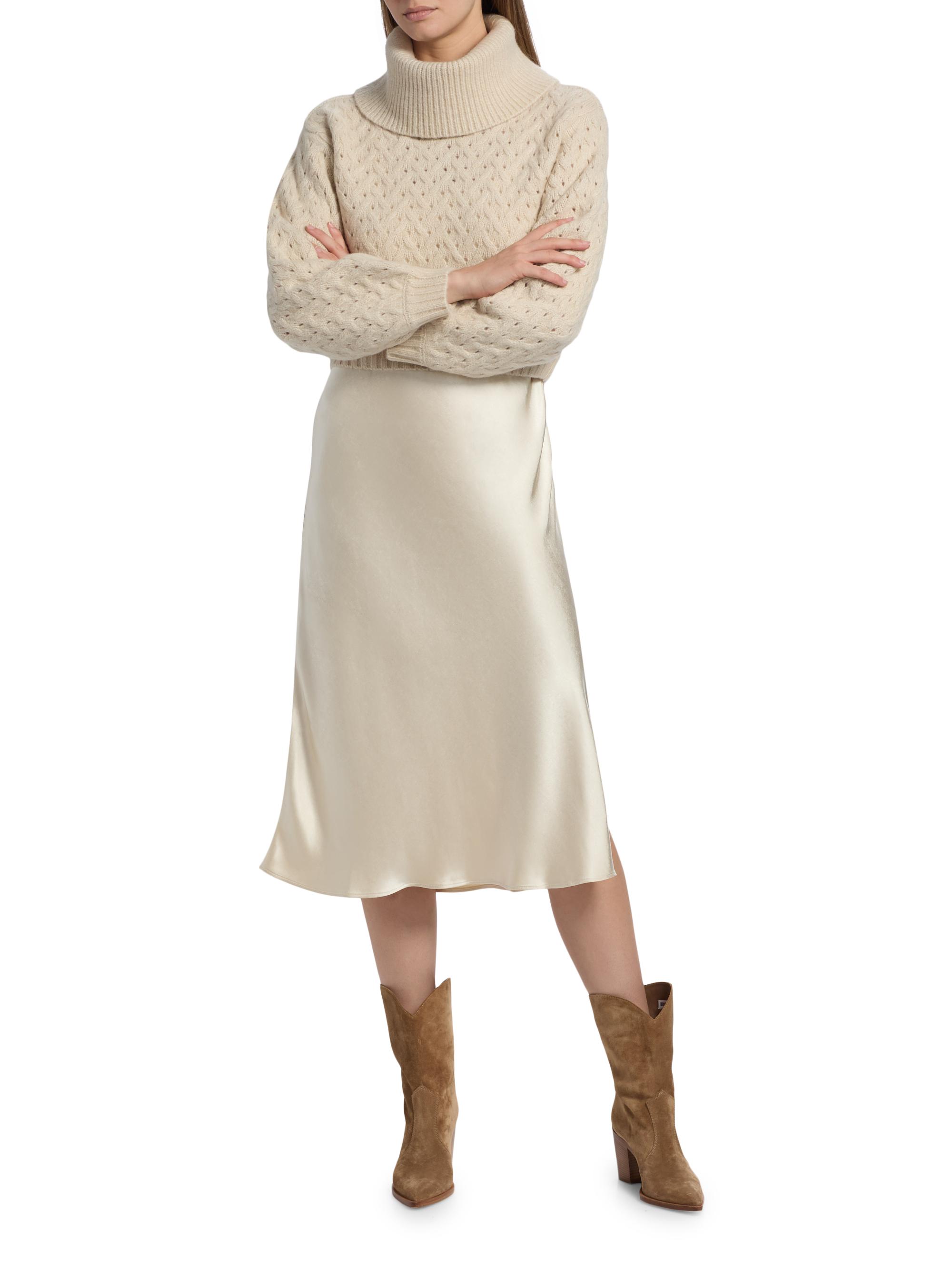 dh New York Women's Ani Sweater & Slip Dress Set - Parchment Combo - Size XS