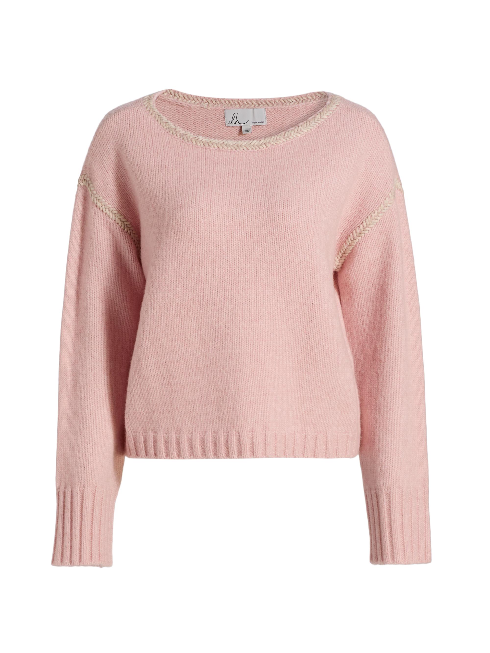 dh New York Women's Seraphina Dropped Shoulder Sweater - Petal Combo