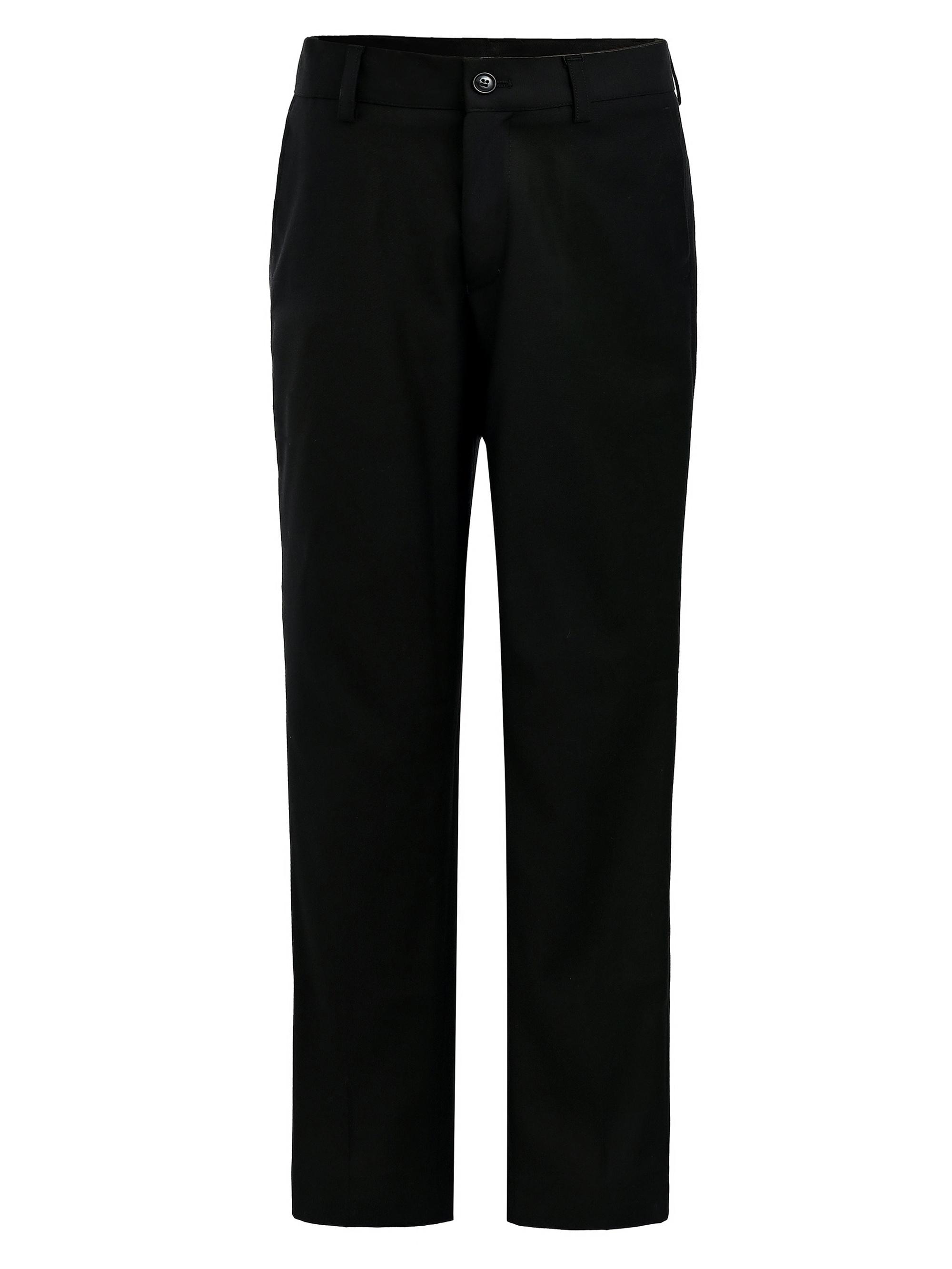 Moustache Little Boy's & Boy's Formal Dress Pants - Black