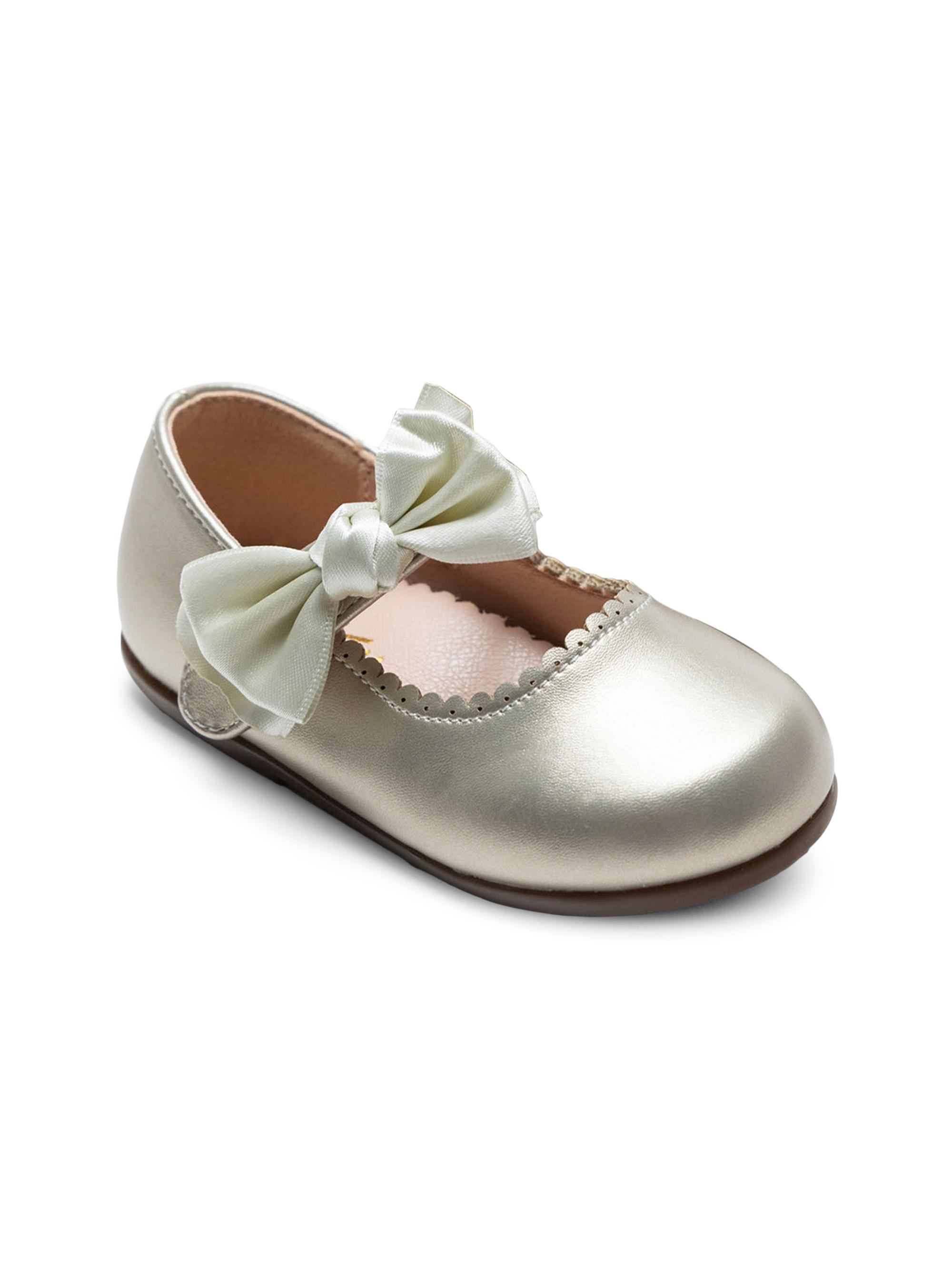 Tulleen Baby Girl's Satin Elodie Rhinestone Bow Flats -  10.5 (Toddler)