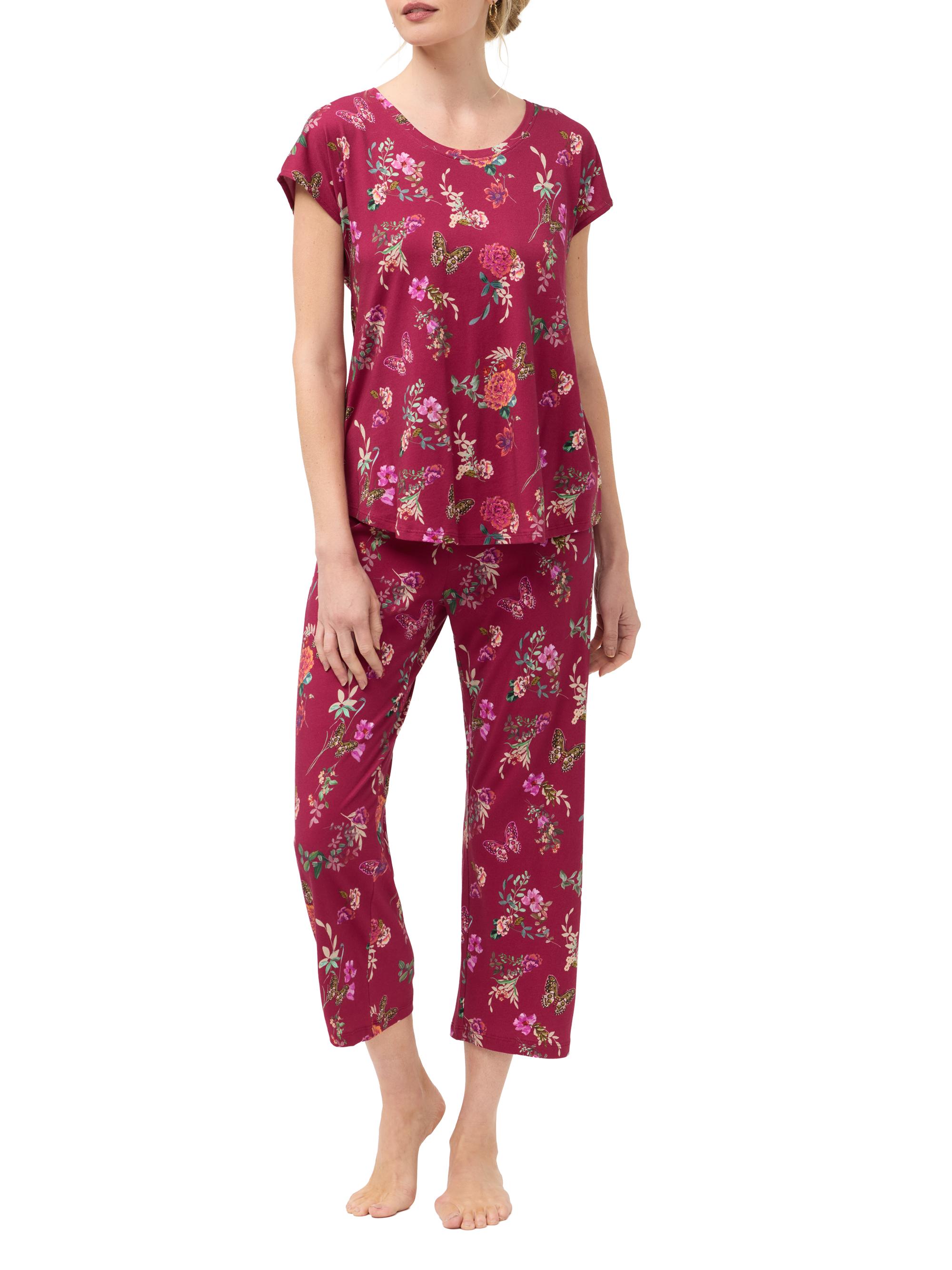 Johnny Was Women's Bobbie Floral Cotton-Blend Crop Pajamas - Karie