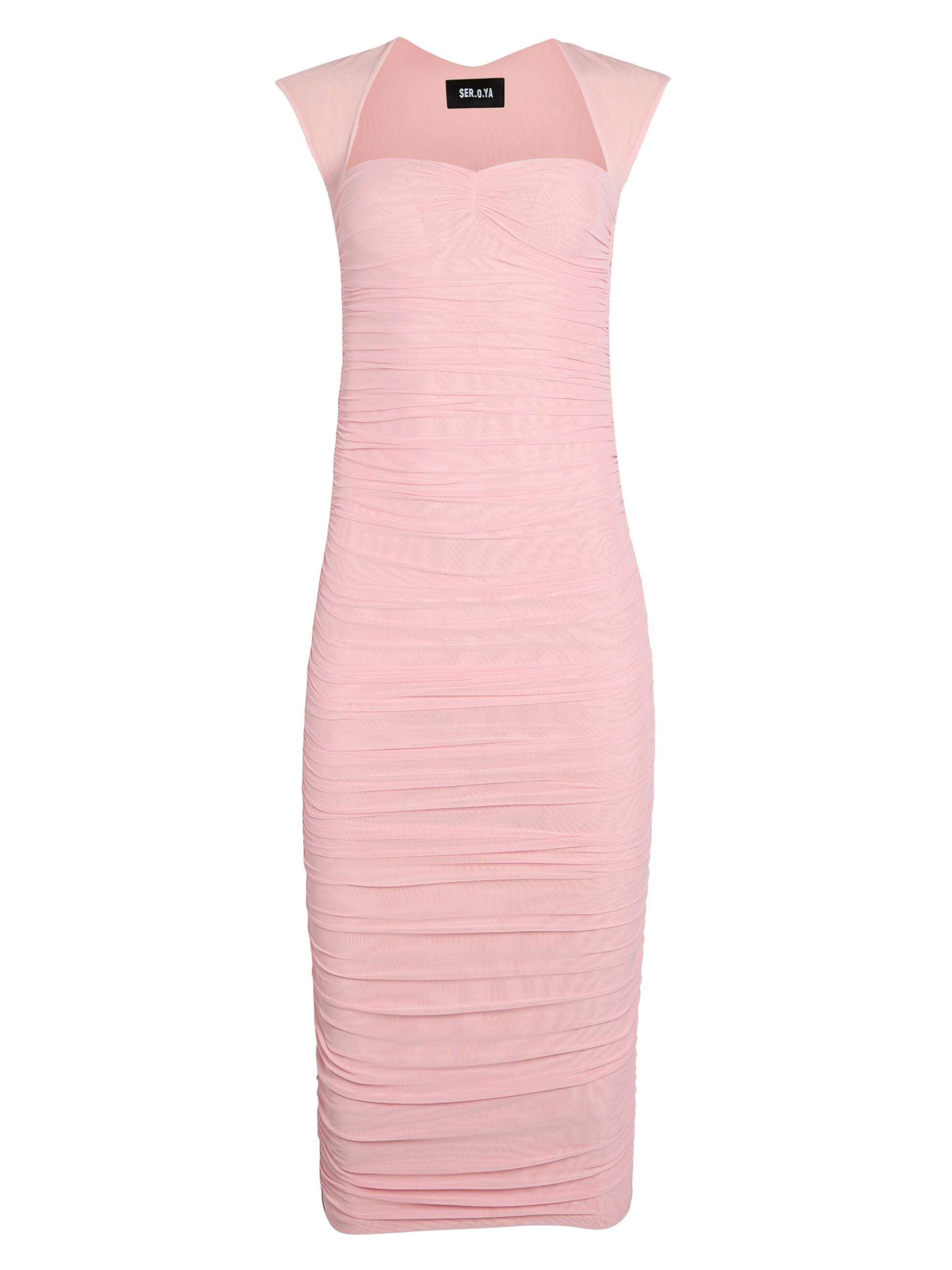 Ser.o.ya Women's Kylie Mesh Midi Dress - Coral Blush