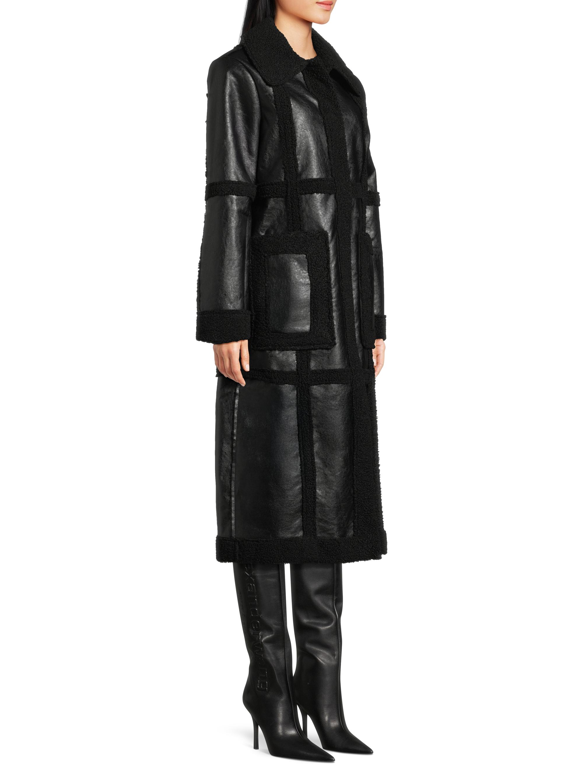 Hutch Ozzie Faux Leather & Sherpa Coat | Saks Fifth Avenue
