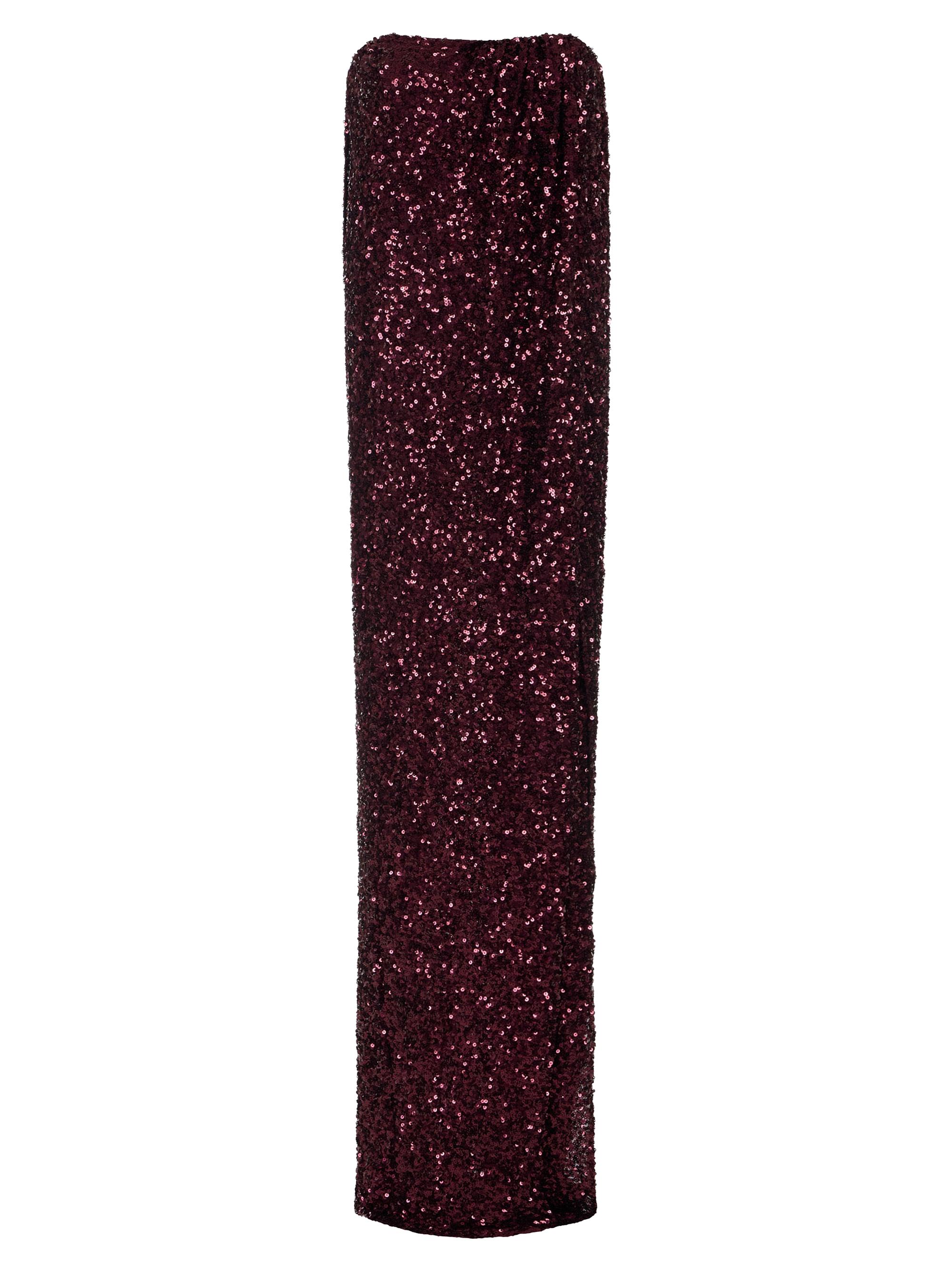 Elisabetta Franchi Women's Sequined Strapless Column Gown - Merlot
