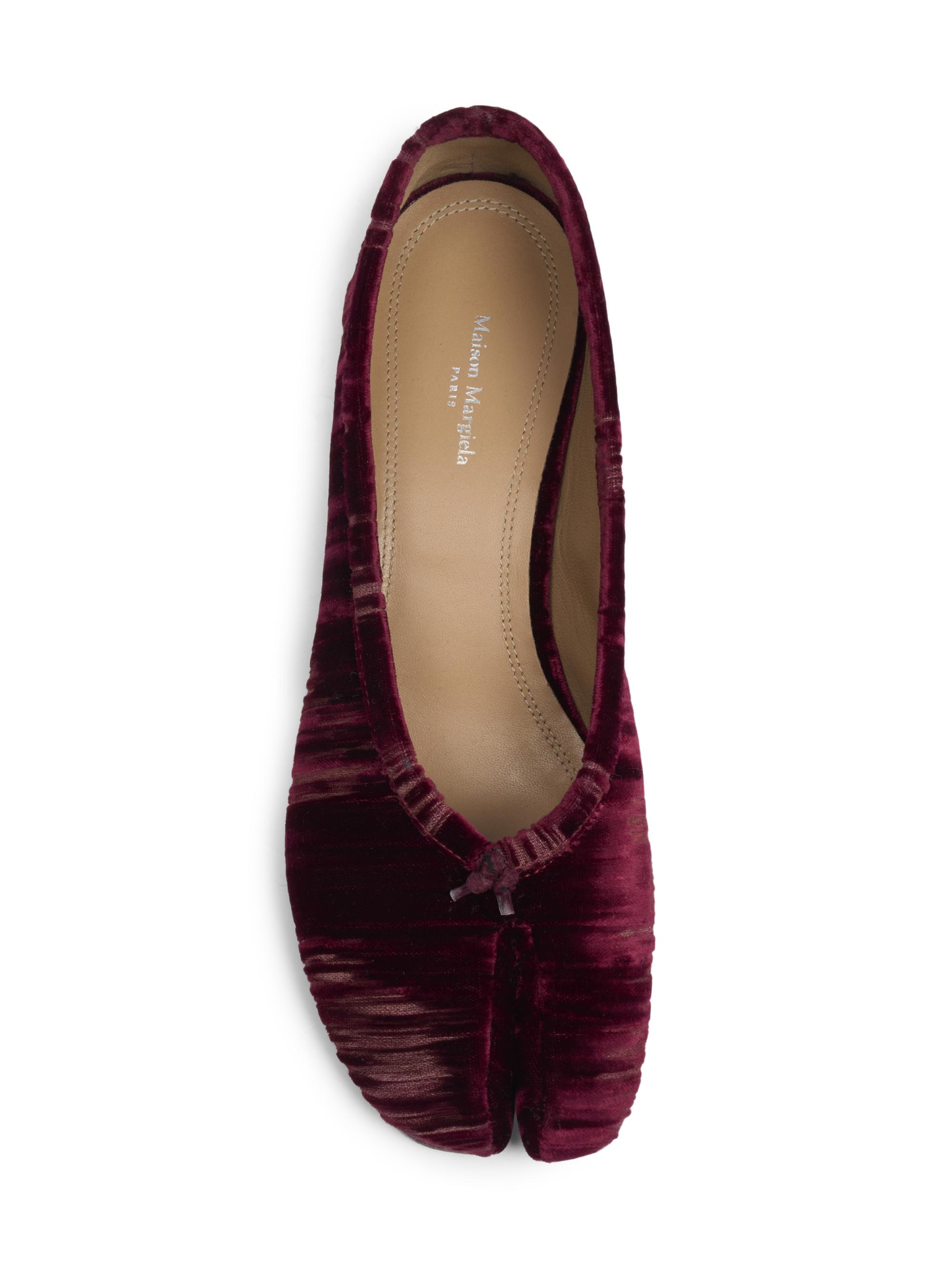 【美品✨】Maison Margielaタビバレエ　35.5 Maison Margiela Tabi Ballerina 35MM Textured Velvet Pumps | Saks