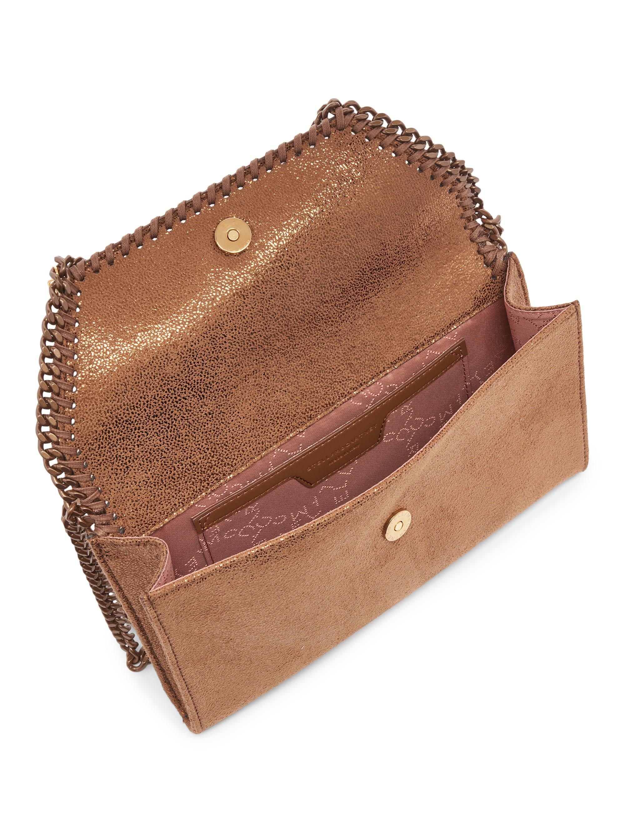 Stella McCartney Falabella Metallic Wallet Crossbody Bag | Saks