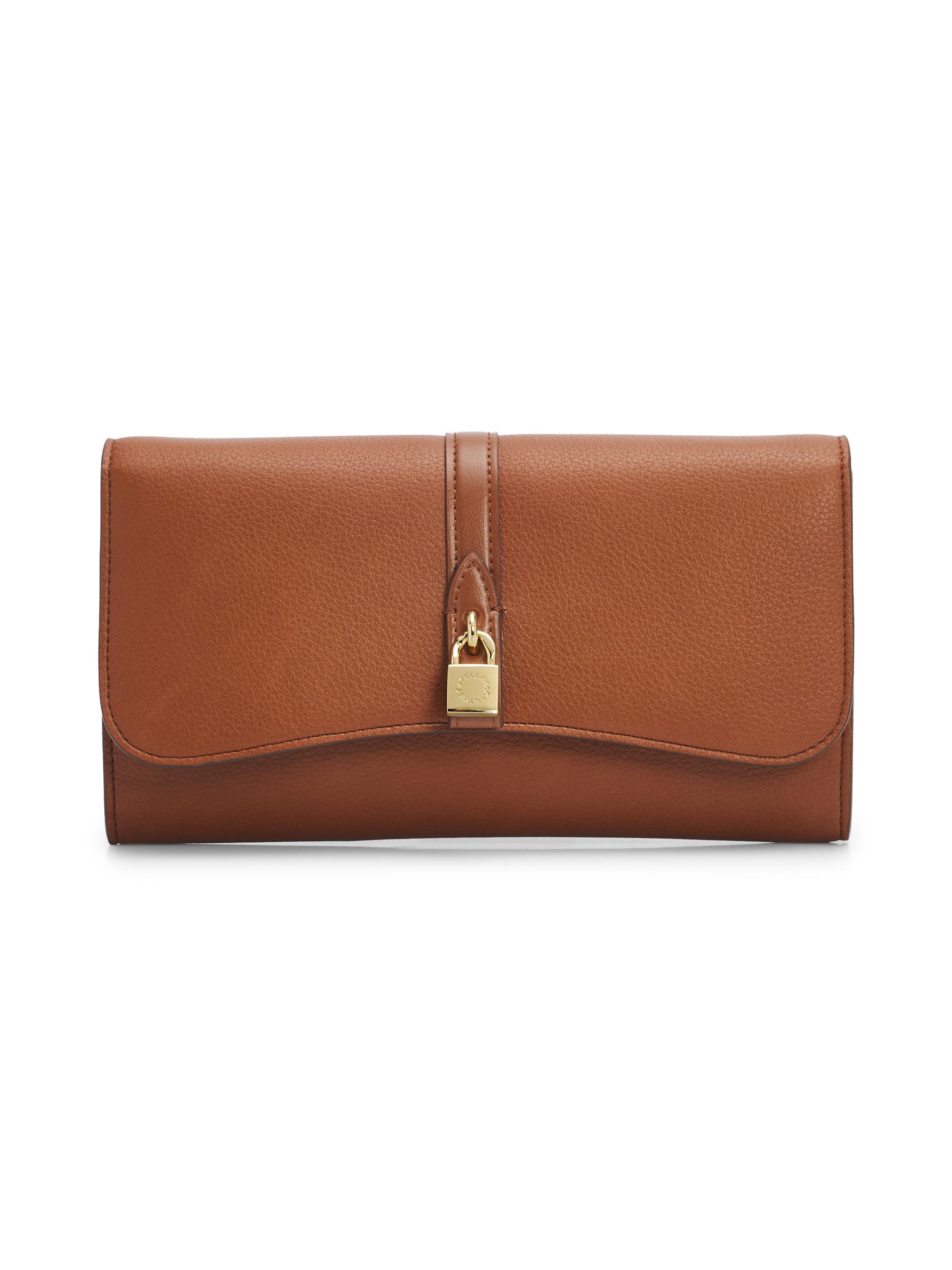 Stella McCartney Women's Stella Ryder Grainy Faux Leather Wallet - Brandy