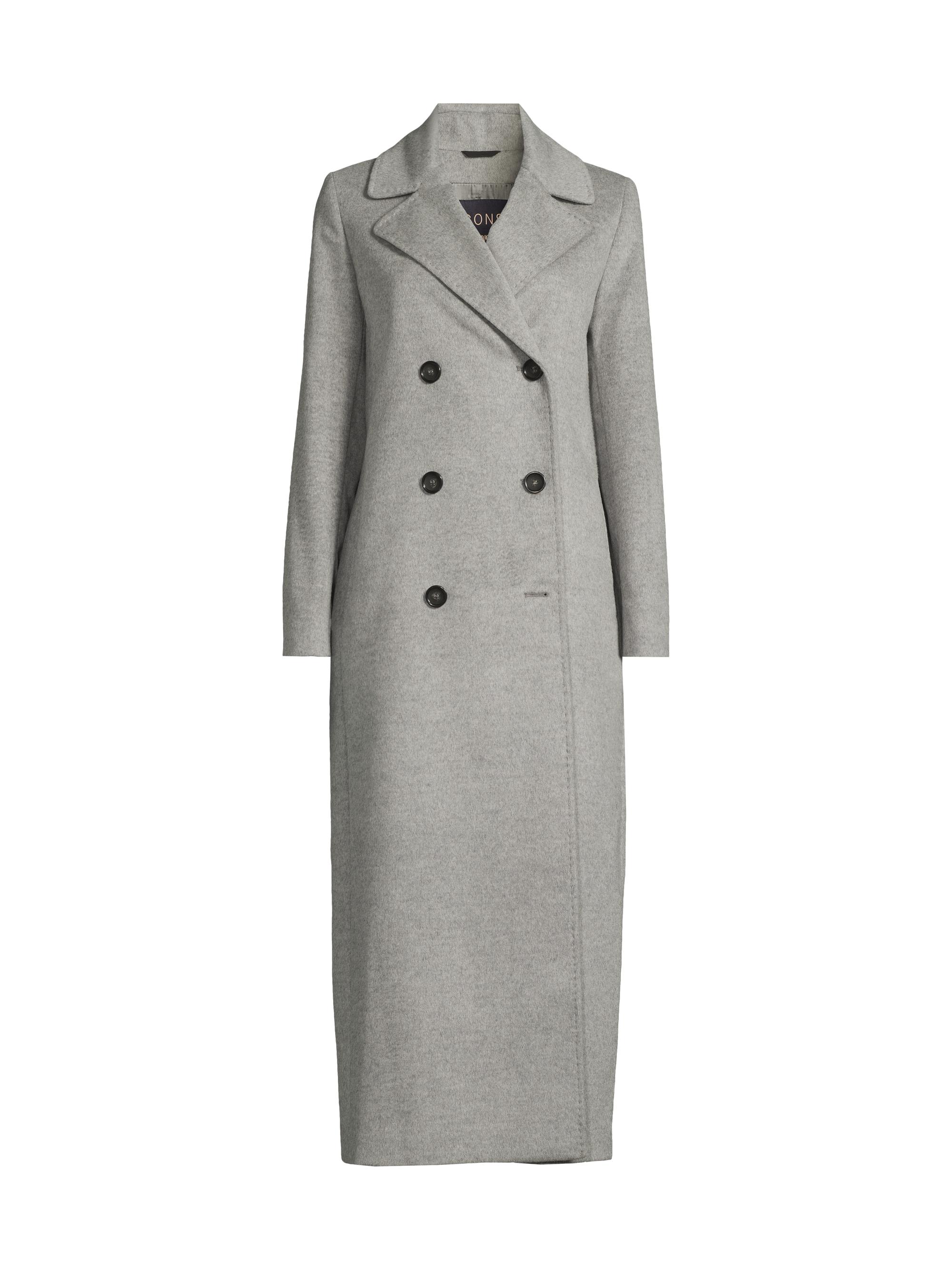 Cinzia Rocca Women's Icons Wool-Cashmere Double-Breasted Coat - Light Gray