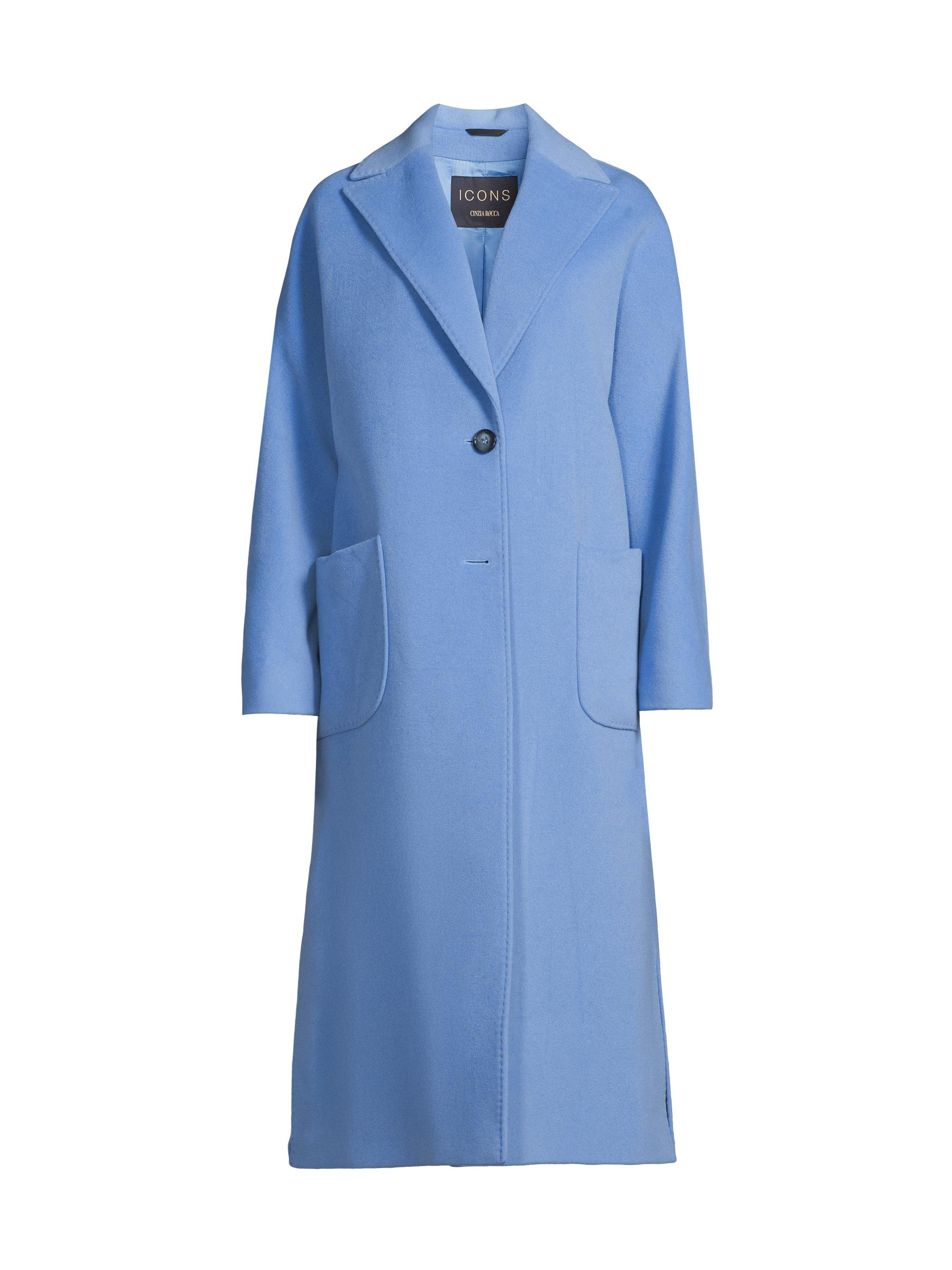 Cinzia Rocca Stand Collar Wool-Alpaca Long Coat | Saks Fifth Avenue