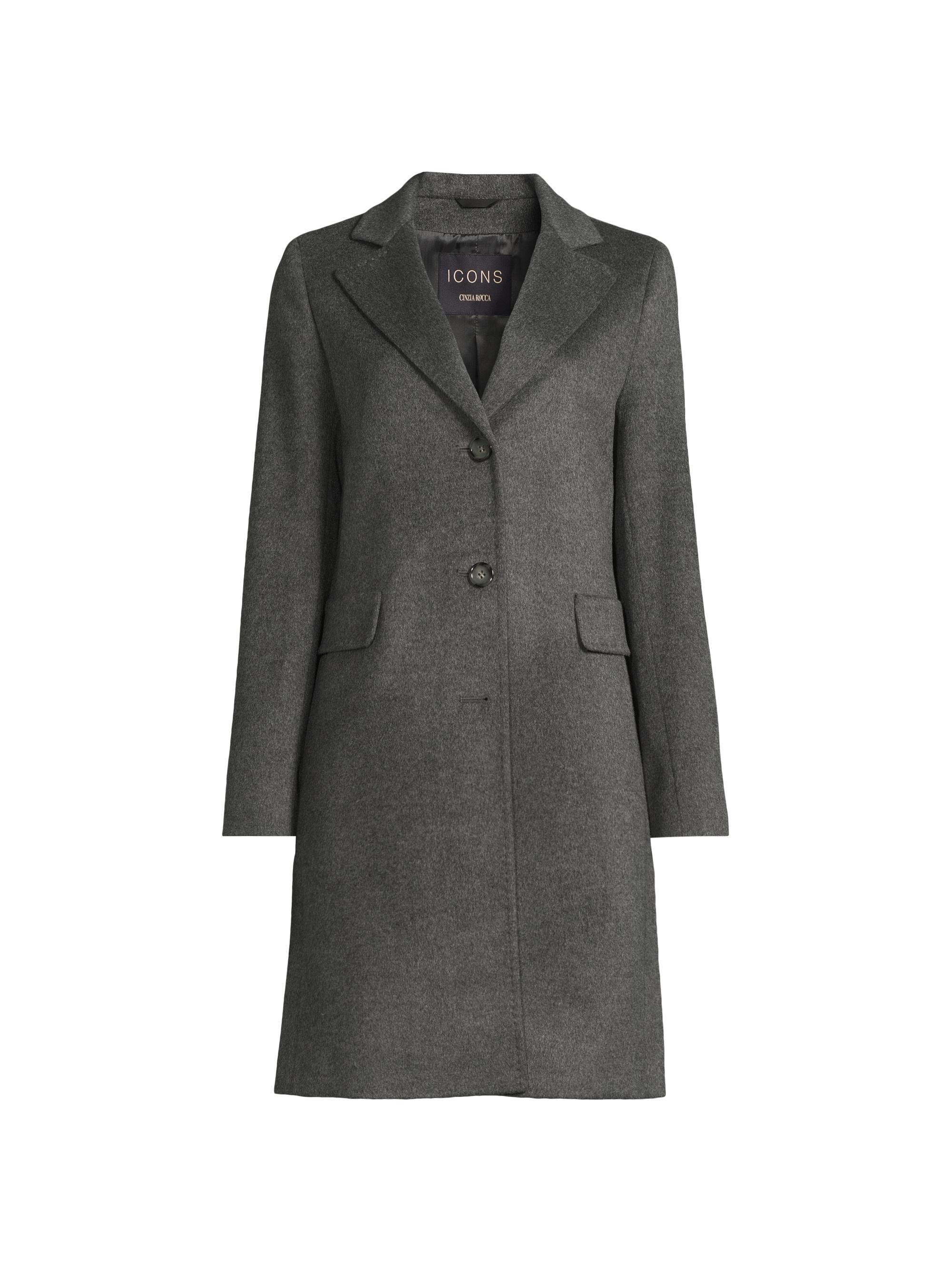 Cinzia Rocca Faux Fur-Trim Wool Coat | Saks Fifth Avenue