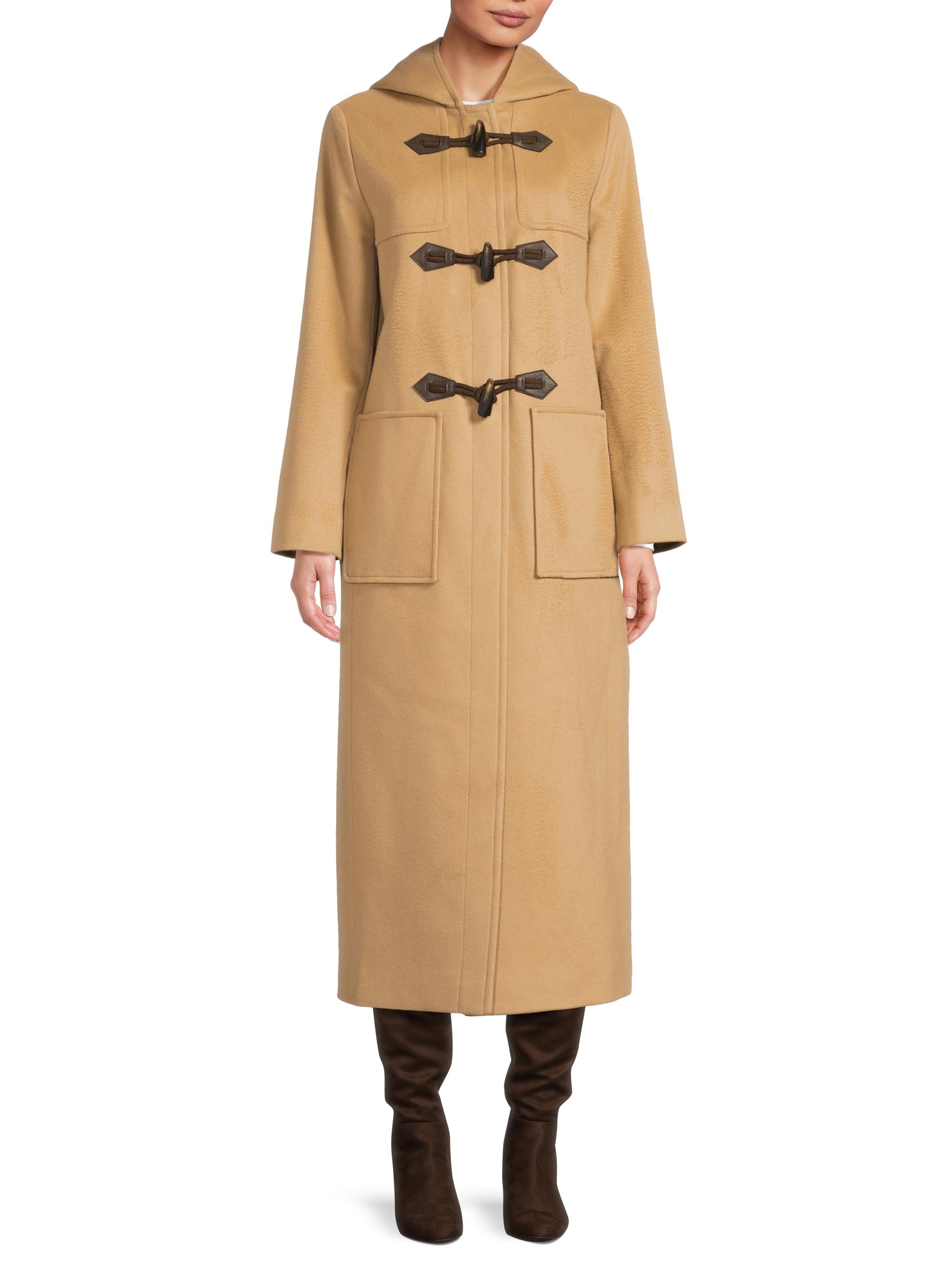Cinzia Rocca Women's Toggle-Closure Wool Trench Coat - Camel | Thumbnail 3