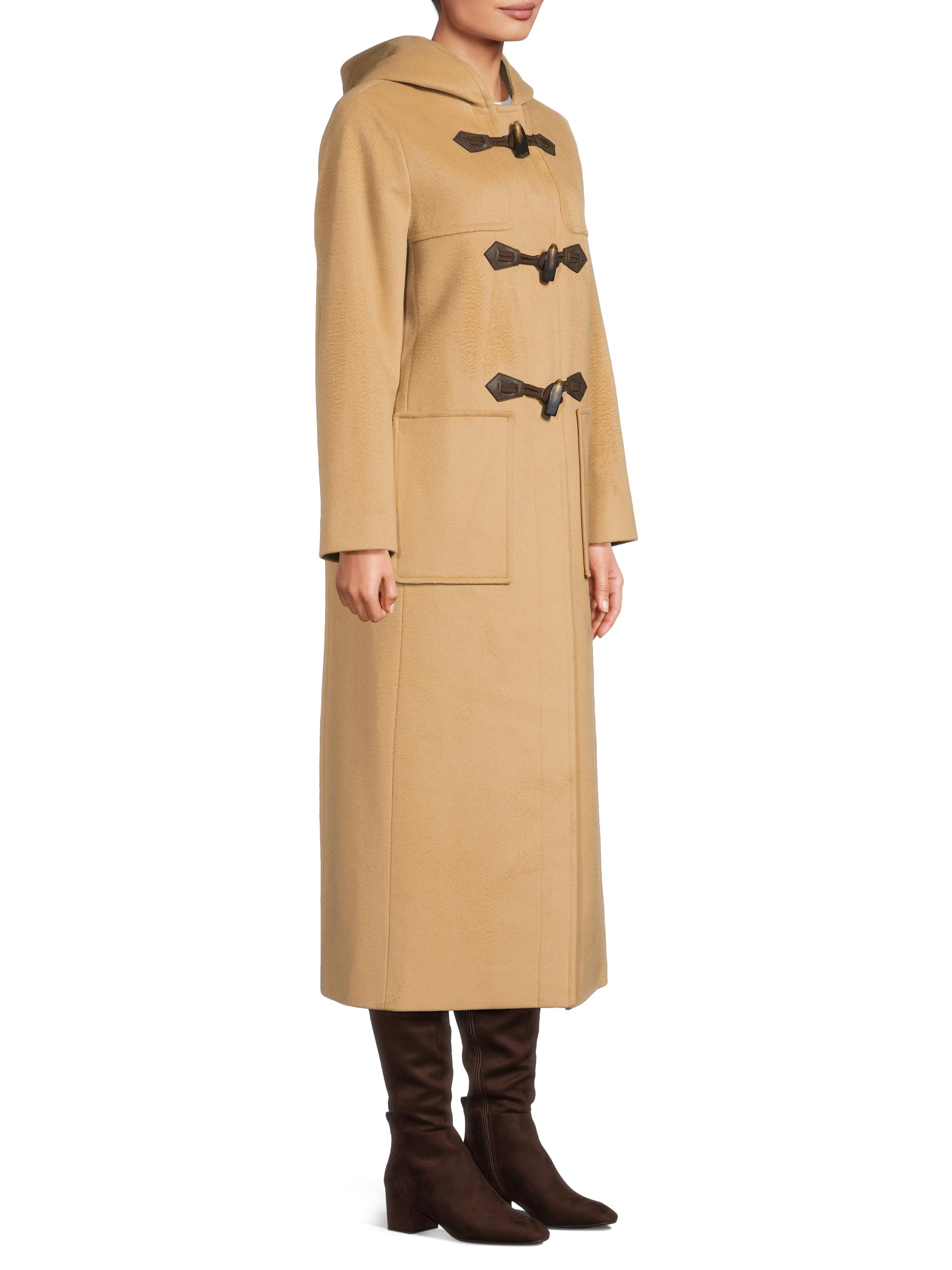 Cinzia Rocca Women's Toggle-Closure Wool Trench Coat - Camel | Thumbnail 4