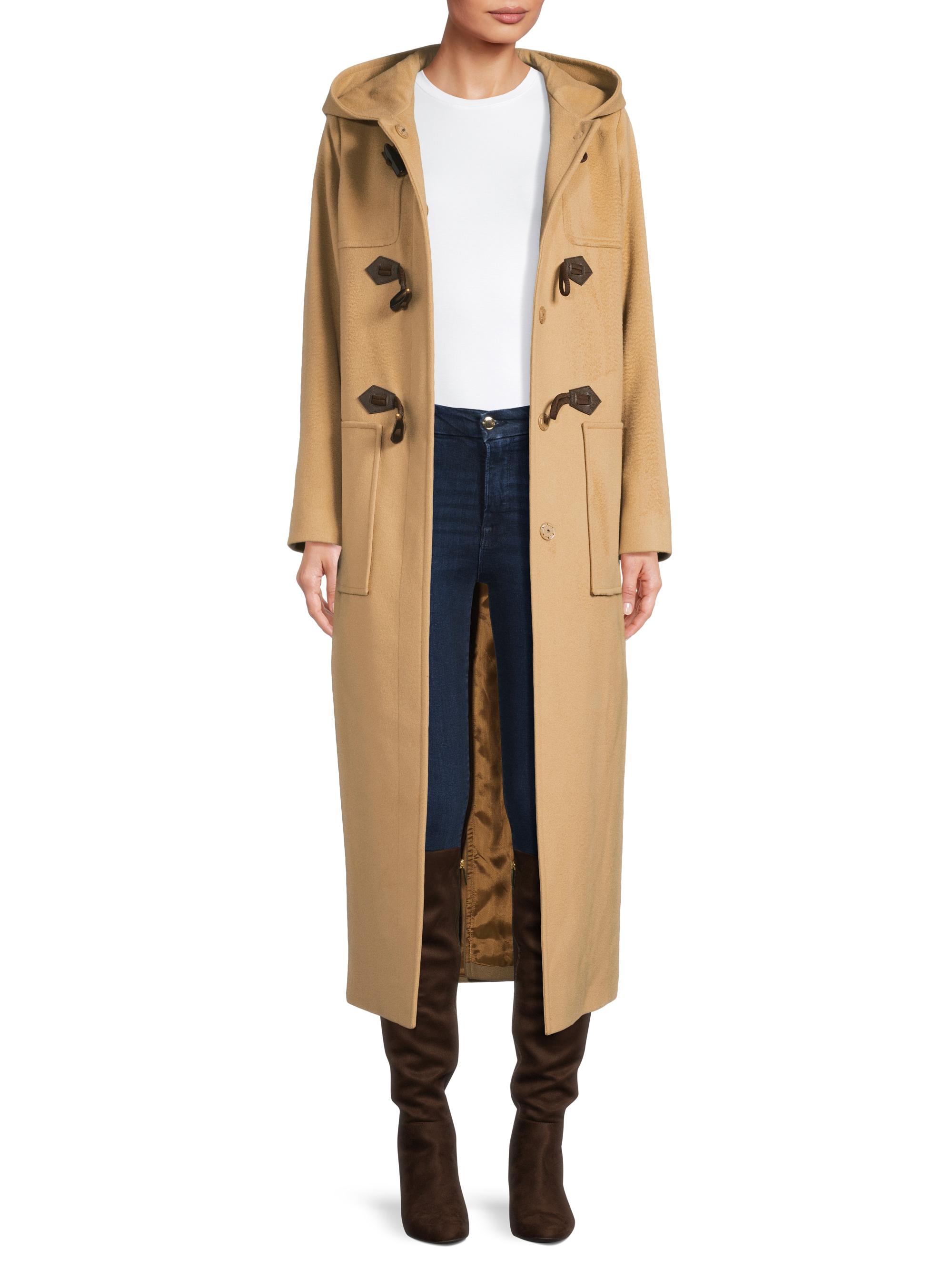 Cinzia Rocca Women's Toggle-Closure Wool Trench Coat - Camel | Thumbnail 2