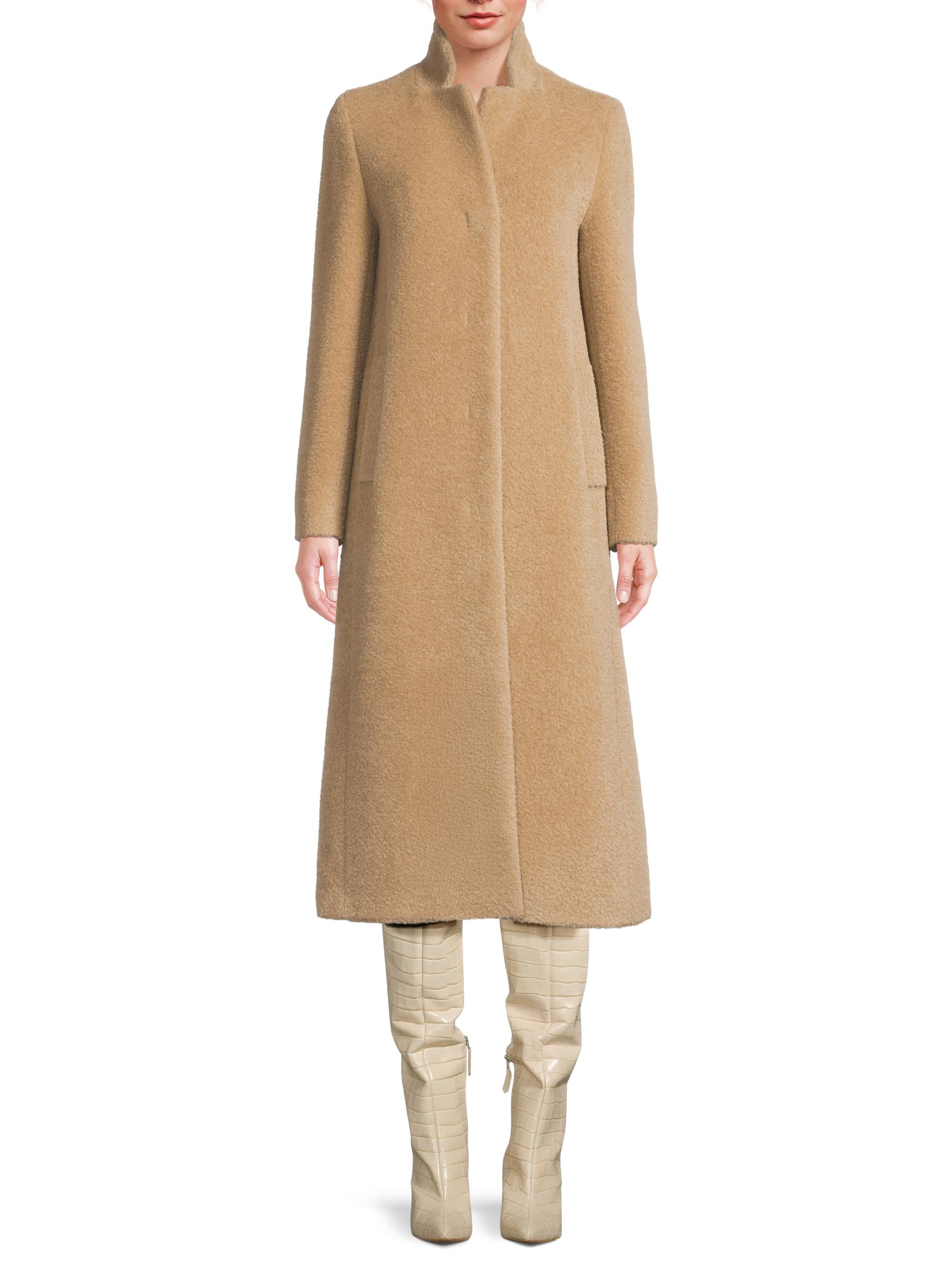 Cinzia Rocca Stand Collar Wool-Alpaca Long Coat | Saks Fifth Avenue