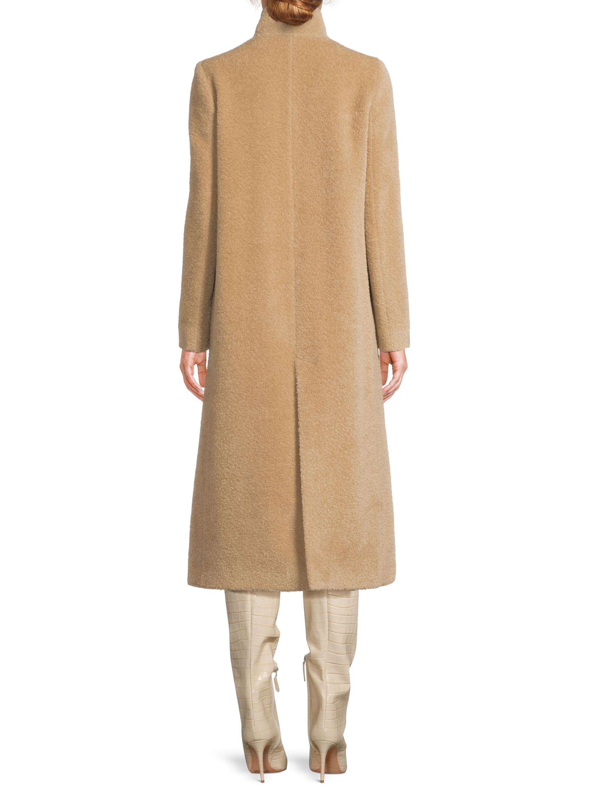 Cinzia Rocca Stand Collar Wool-Alpaca Long Coat | Saks Fifth Avenue
