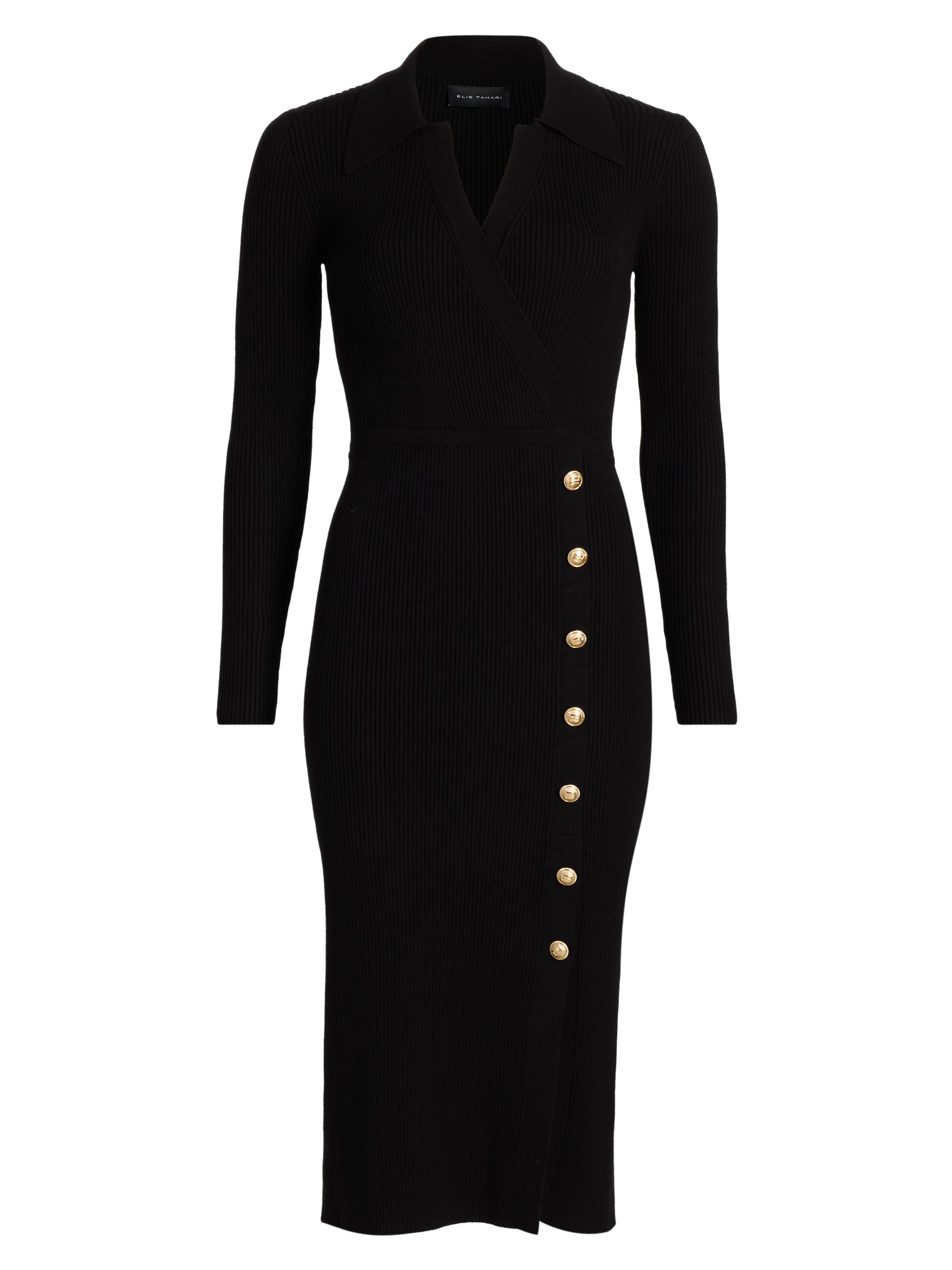 Elie Tahari Heritage Sofia Cashmere Off-the-Shoulder Dress | Saks