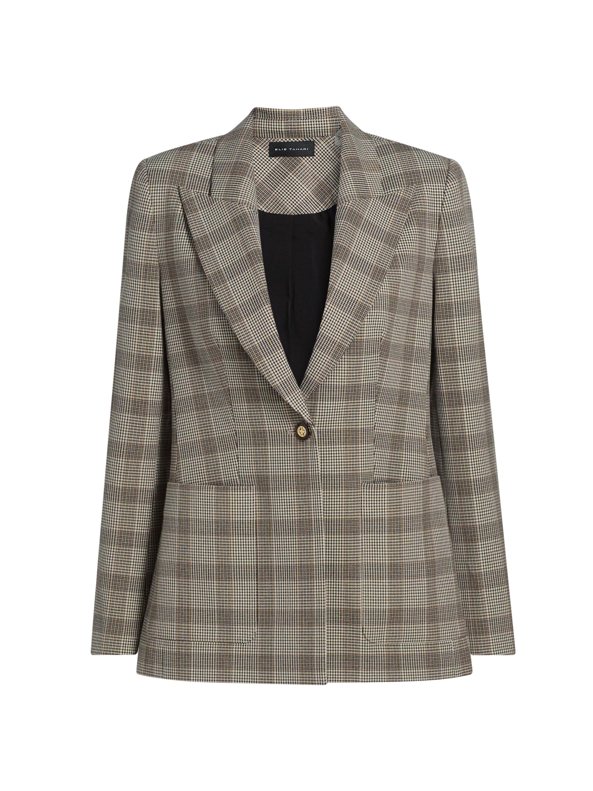 Elie Tahari Women's Elodie Plaid Blazer - French Plaid