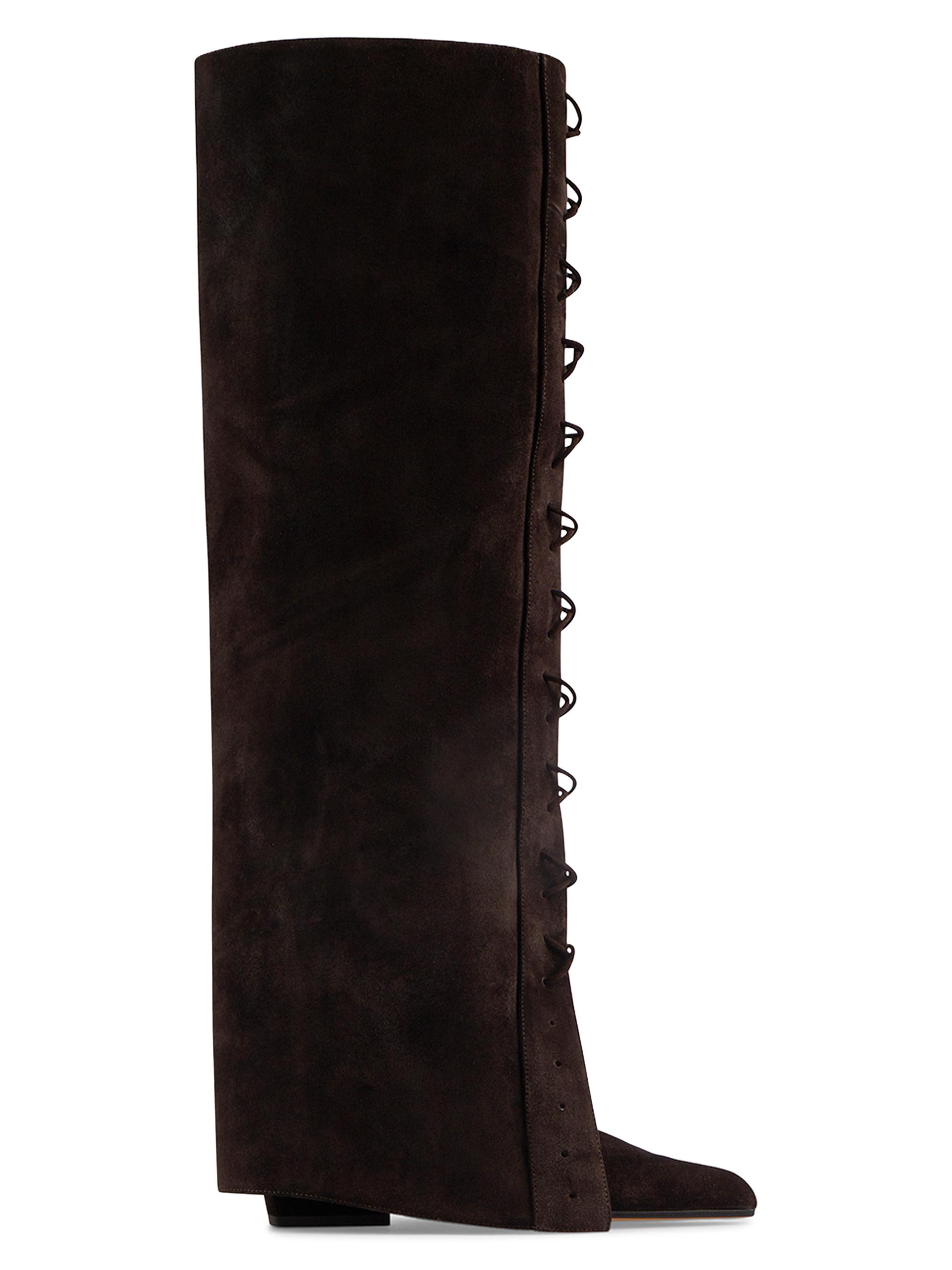 Paris Texas Anja 70MM Crocodile-Embossed Leather Boots