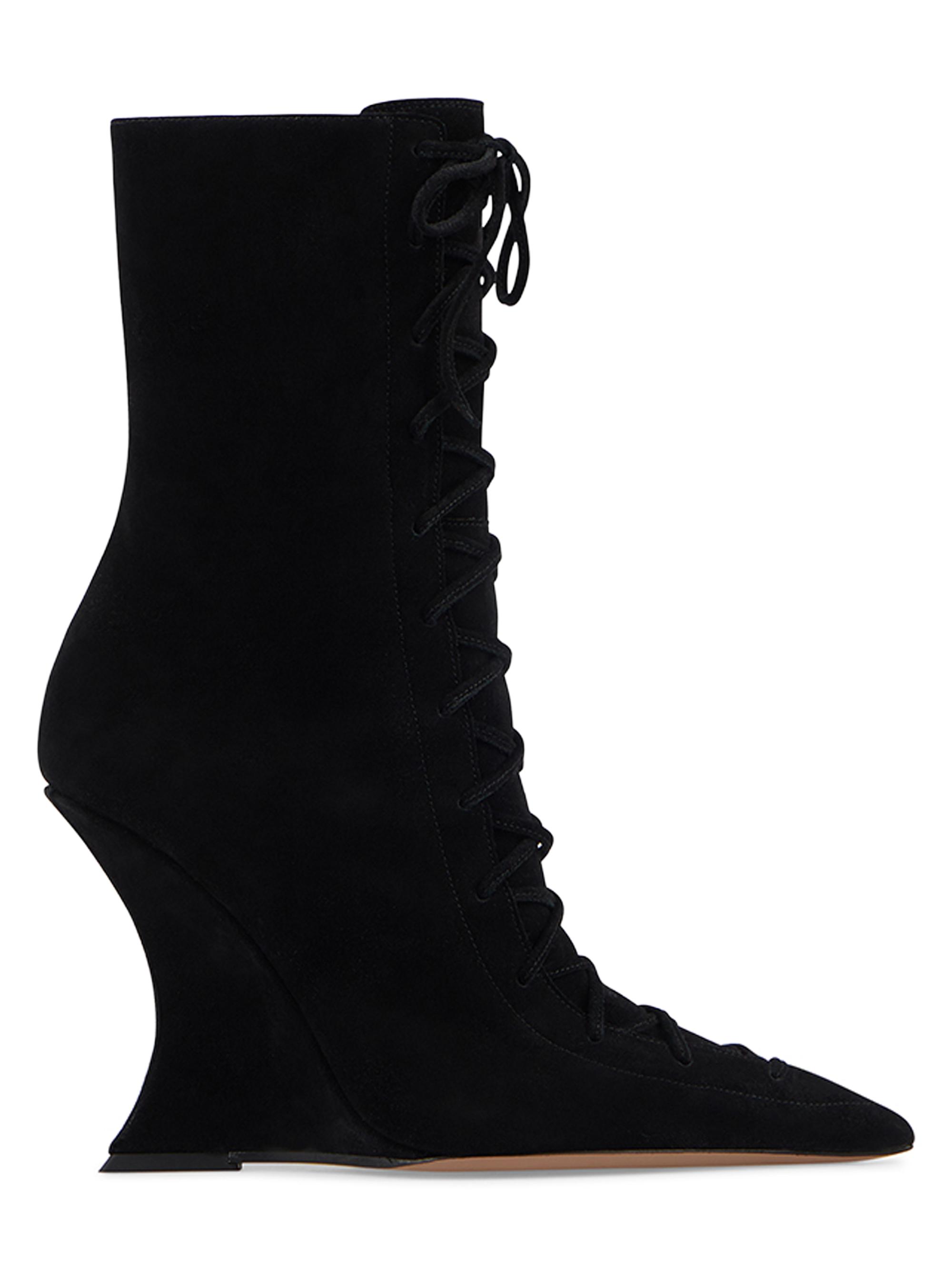 Paris Texas Women's Nina 105MM Suede Ankle Boots - Black