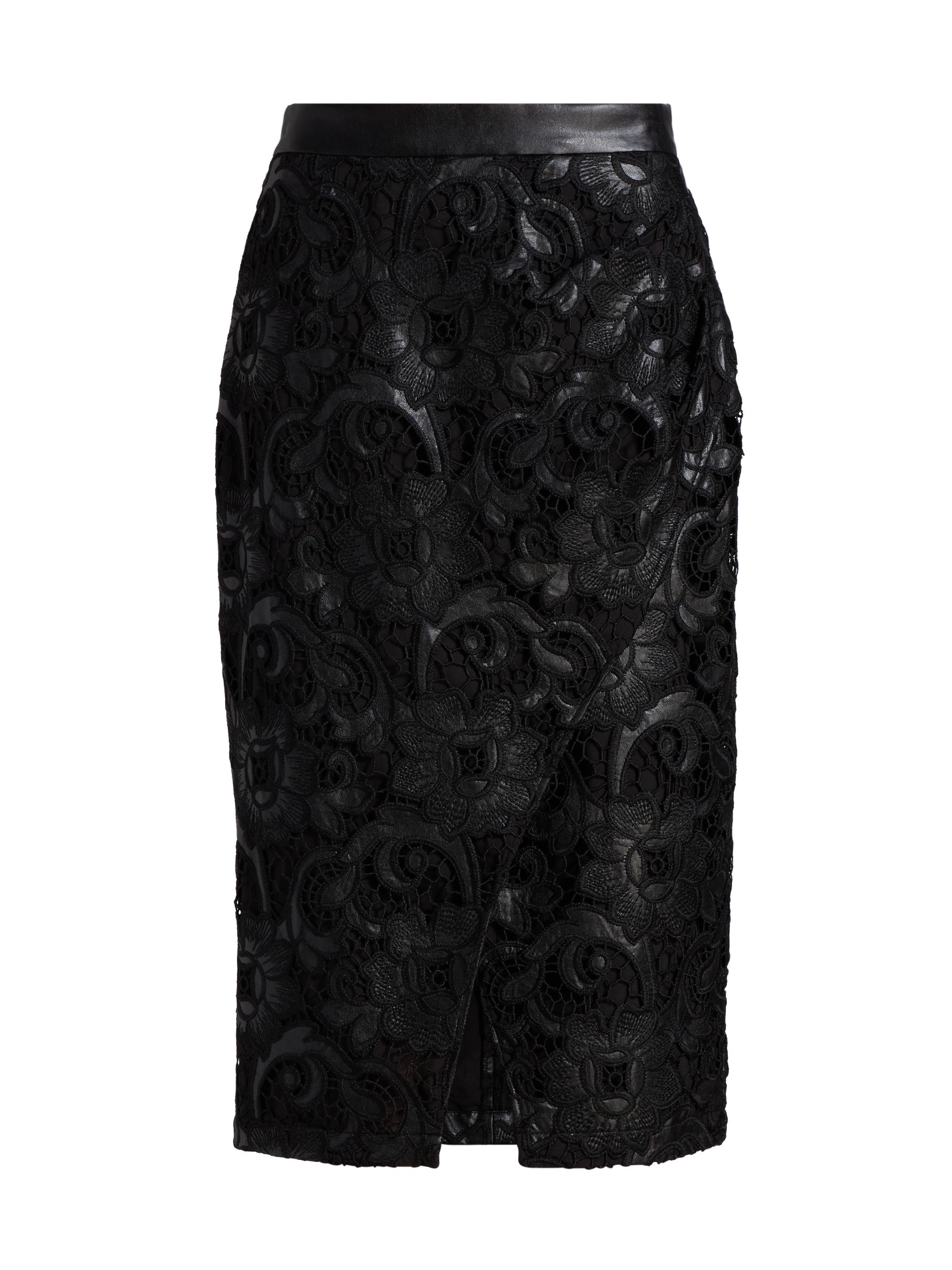 Fleur du Mal Le Stretch Floral Lace Pencil Skirt | Saks Fifth Avenue