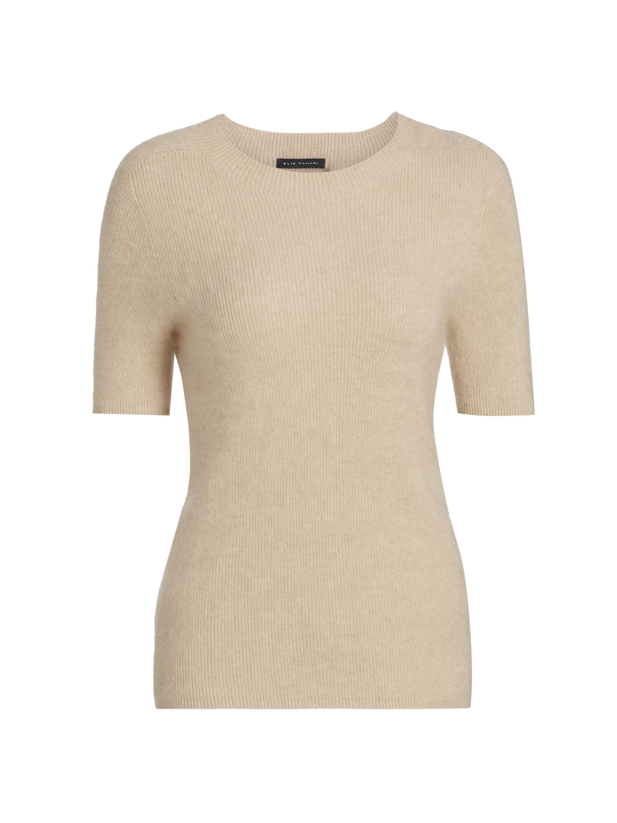 Elie Tahari Women's Yelena Ribbed Cashmere Sweater - Spun Cashmere