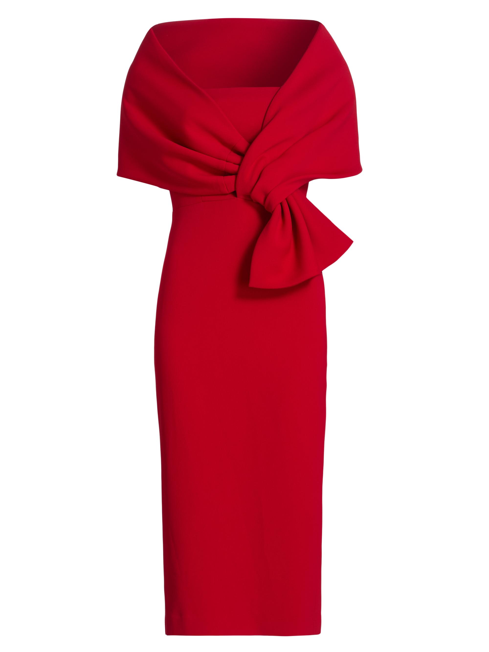 Badgley Mischka Women's Off-The-Shoulder Cocktail Dress - Red