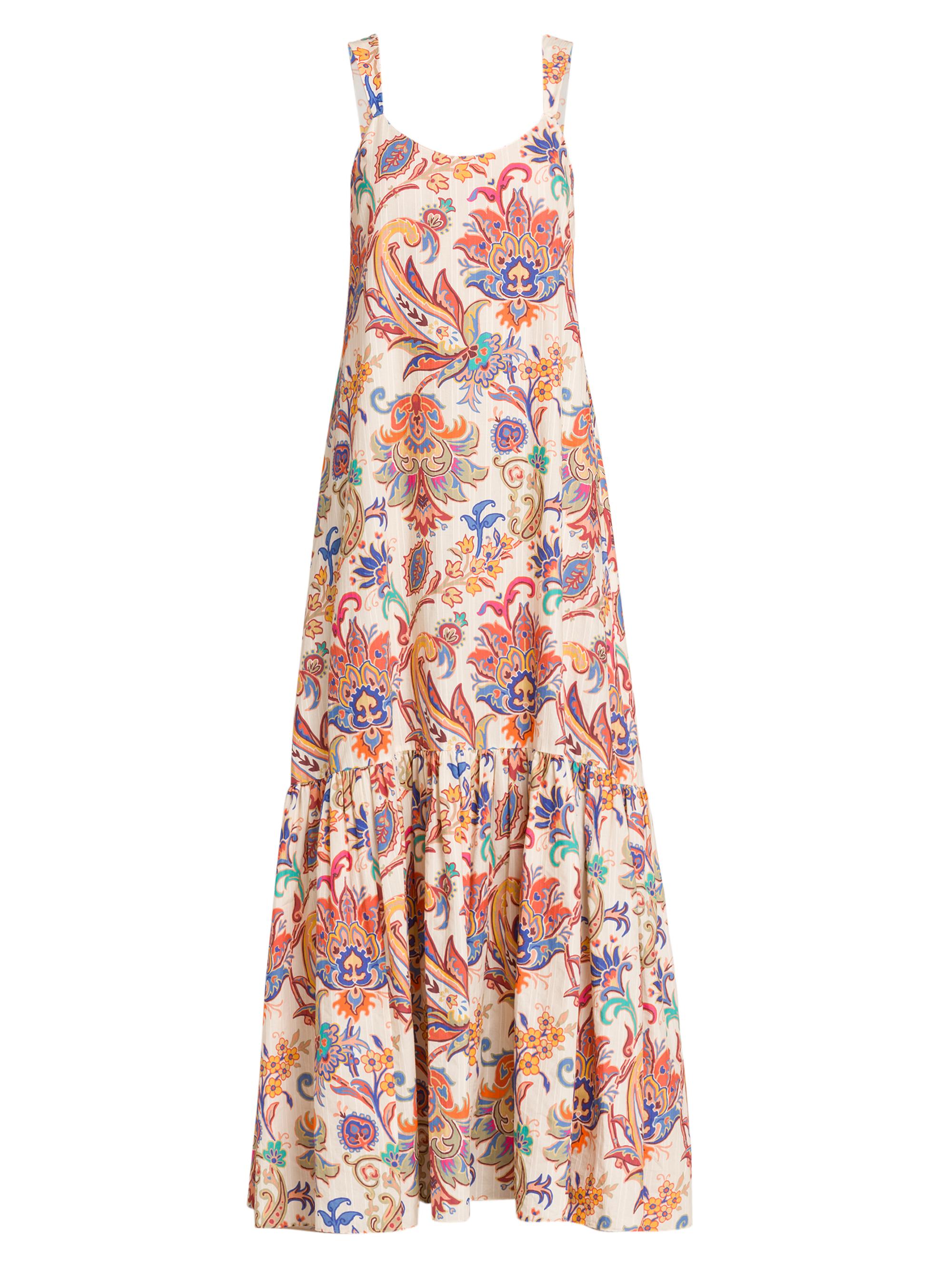 Etro Women's Floral Tapestry Tank Maxi Dress - Stampa Bianco