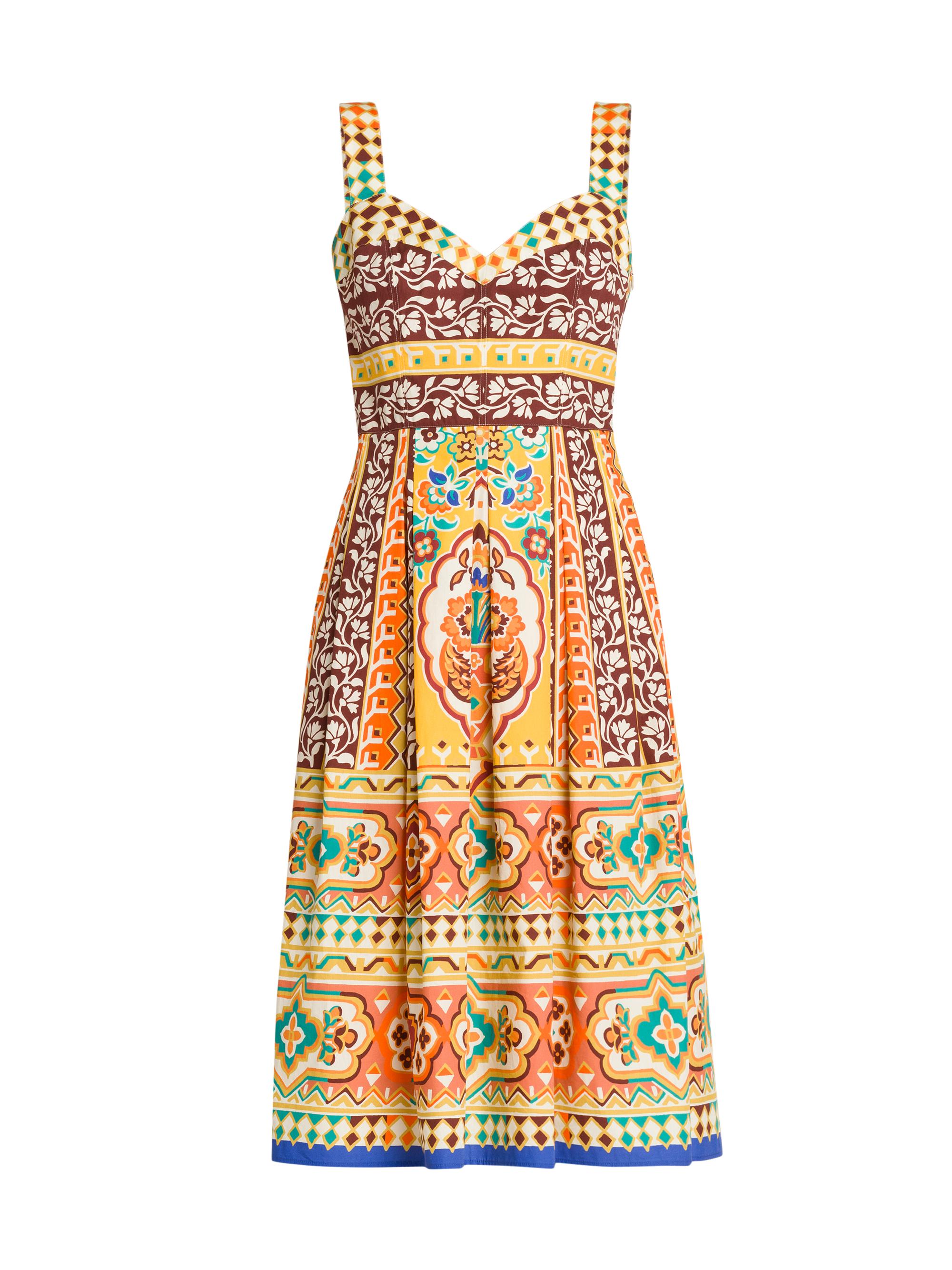 Etro Women's Tapestry Sweetheart Tank Dress - Printed Yellow Base