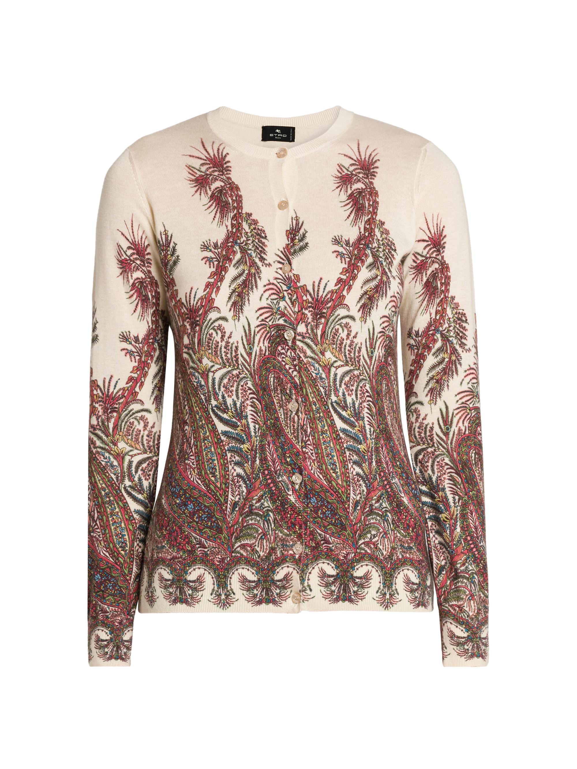 Etro Women's Romantic Paisley Cardigan - Stampa Bianco