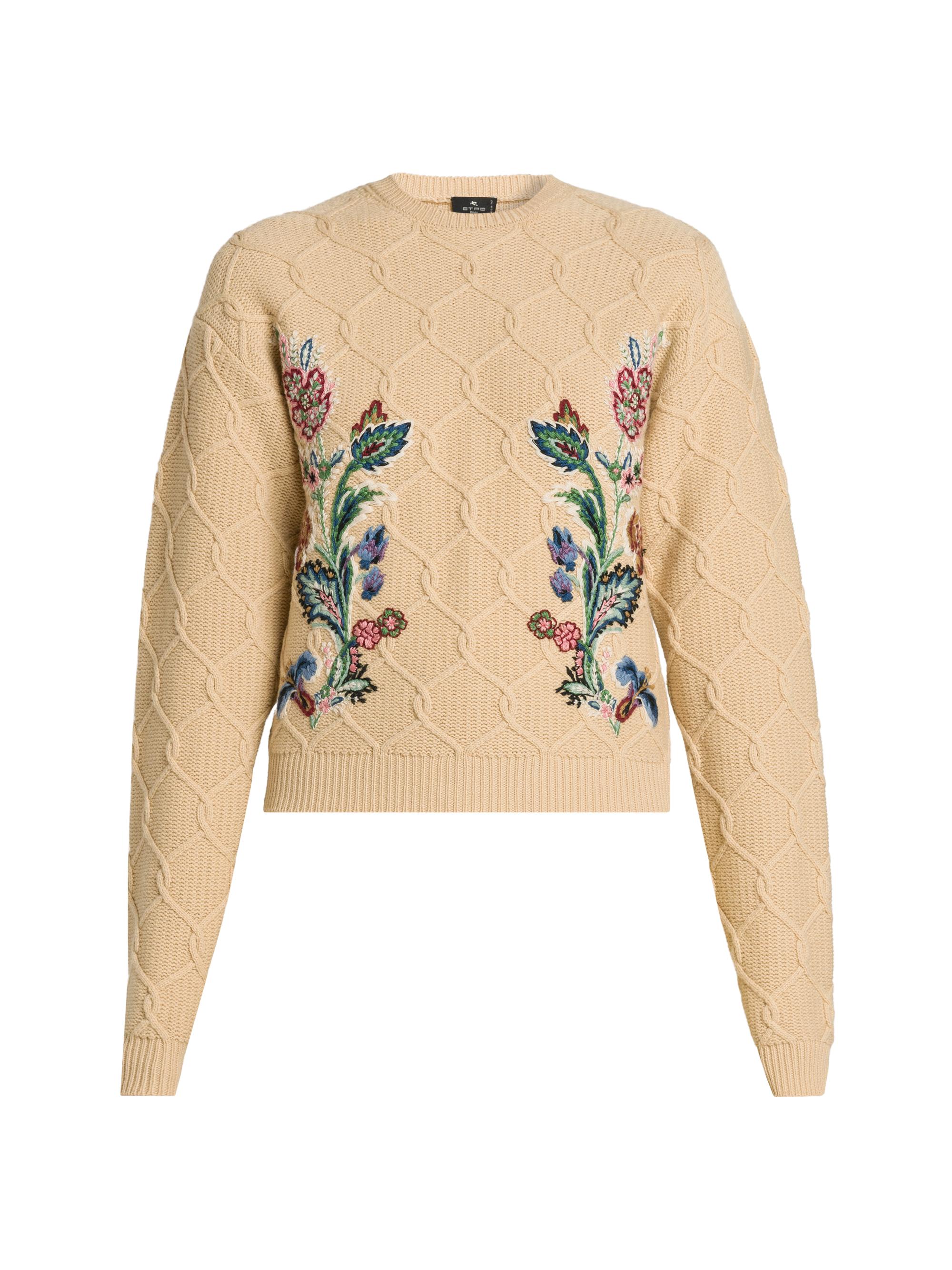 Sacai ​Floral Jacquard Knit Asymmetrical Sweater | Saks Fifth Avenue