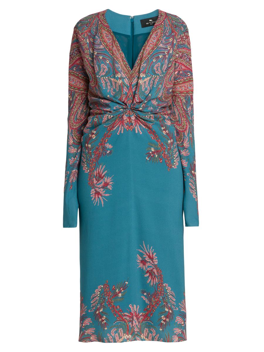 Etro Floral Paisley Midi-Dress | Saks Fifth Avenue
