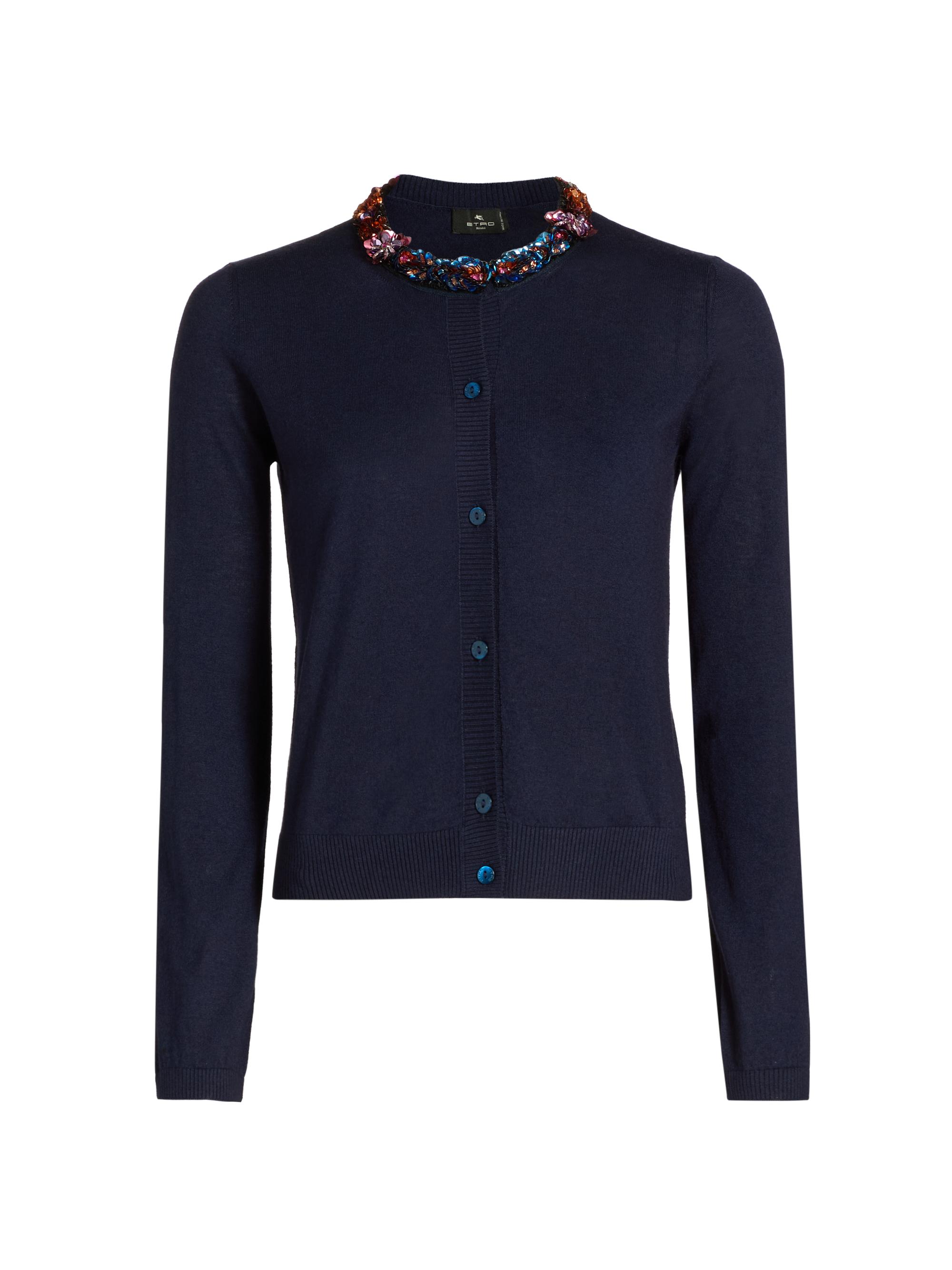 Dolce&Gabbana Gardenia Silk Crewneck Cardigan | Saks Fifth Avenue