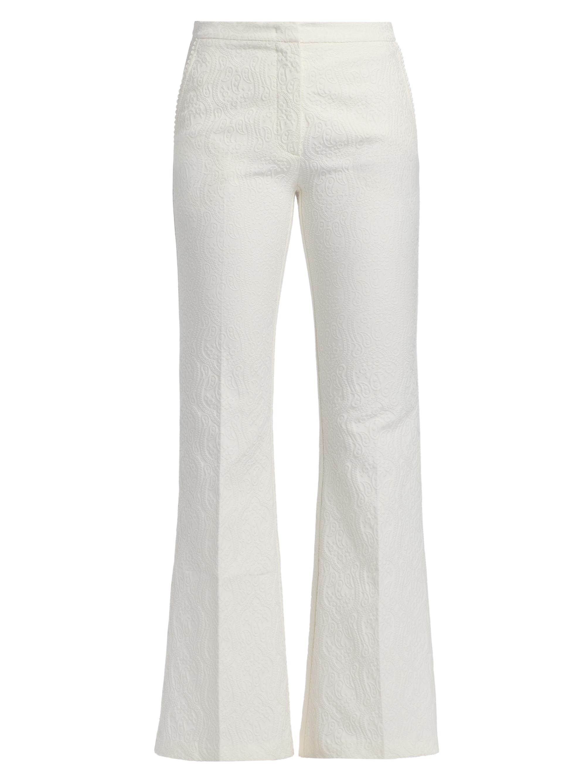 Etro Women's Fil Coupé Jacquard Pants - Light Creamy White