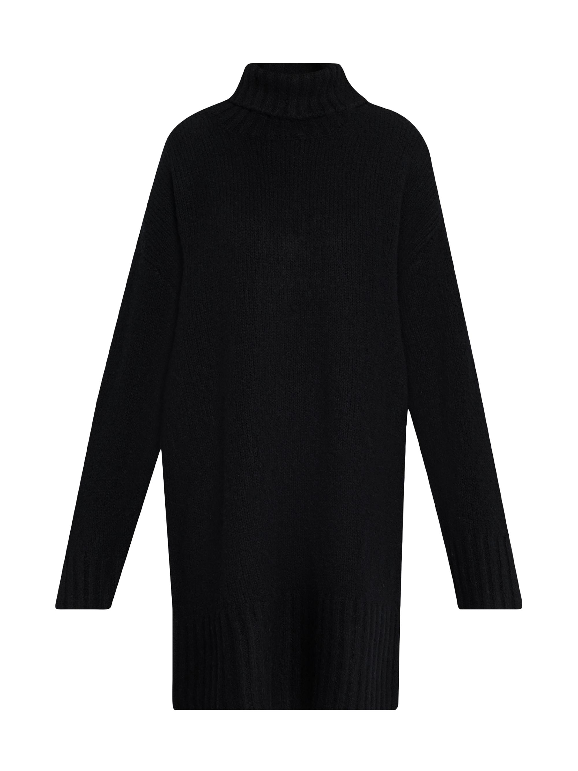 Favorite Daughter Women's The St. James Wool-Blend Turtleneck Minidress - Black