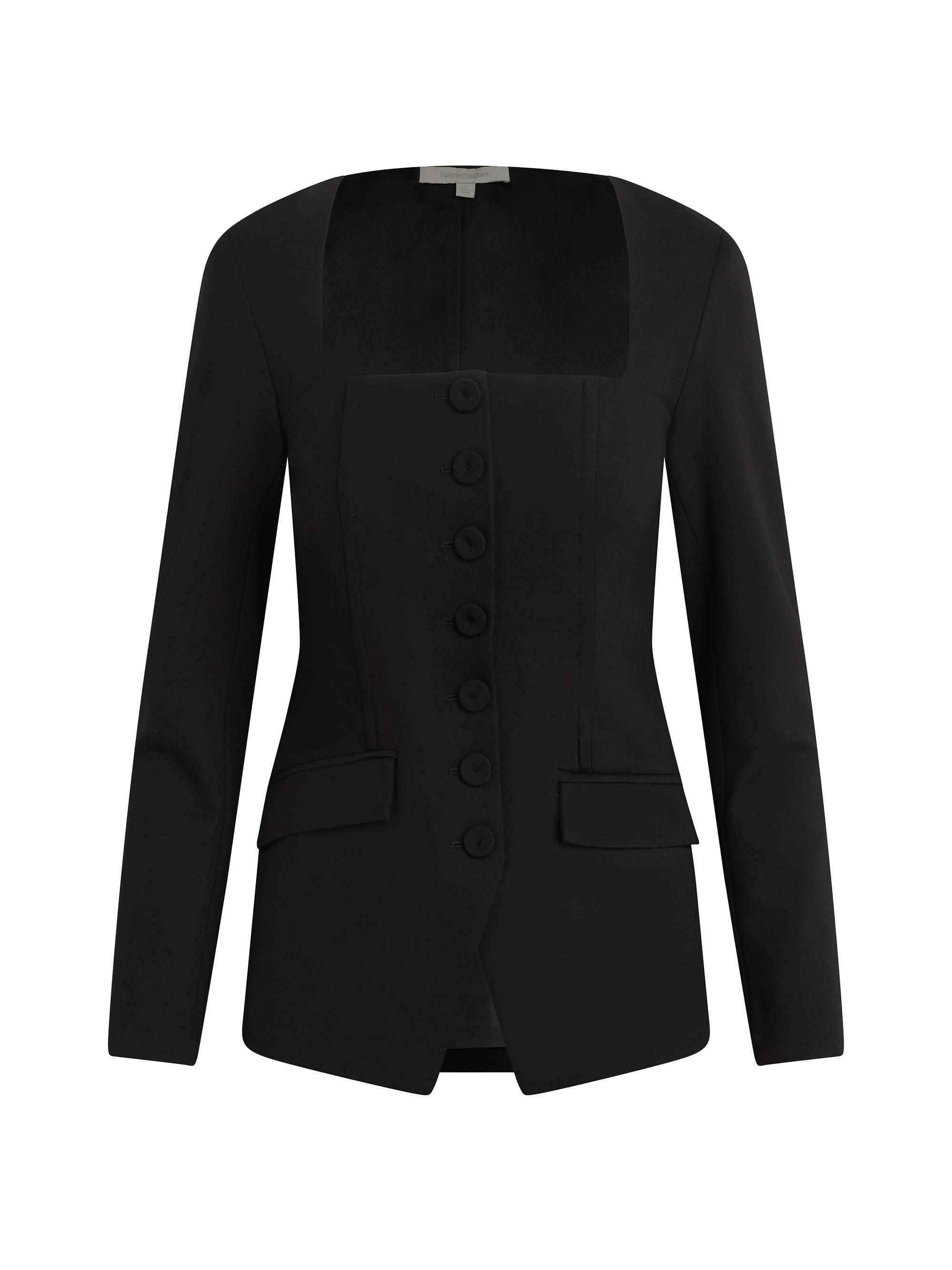 Favorite Daughter Women's The Penelope Square-Neck Top - Black