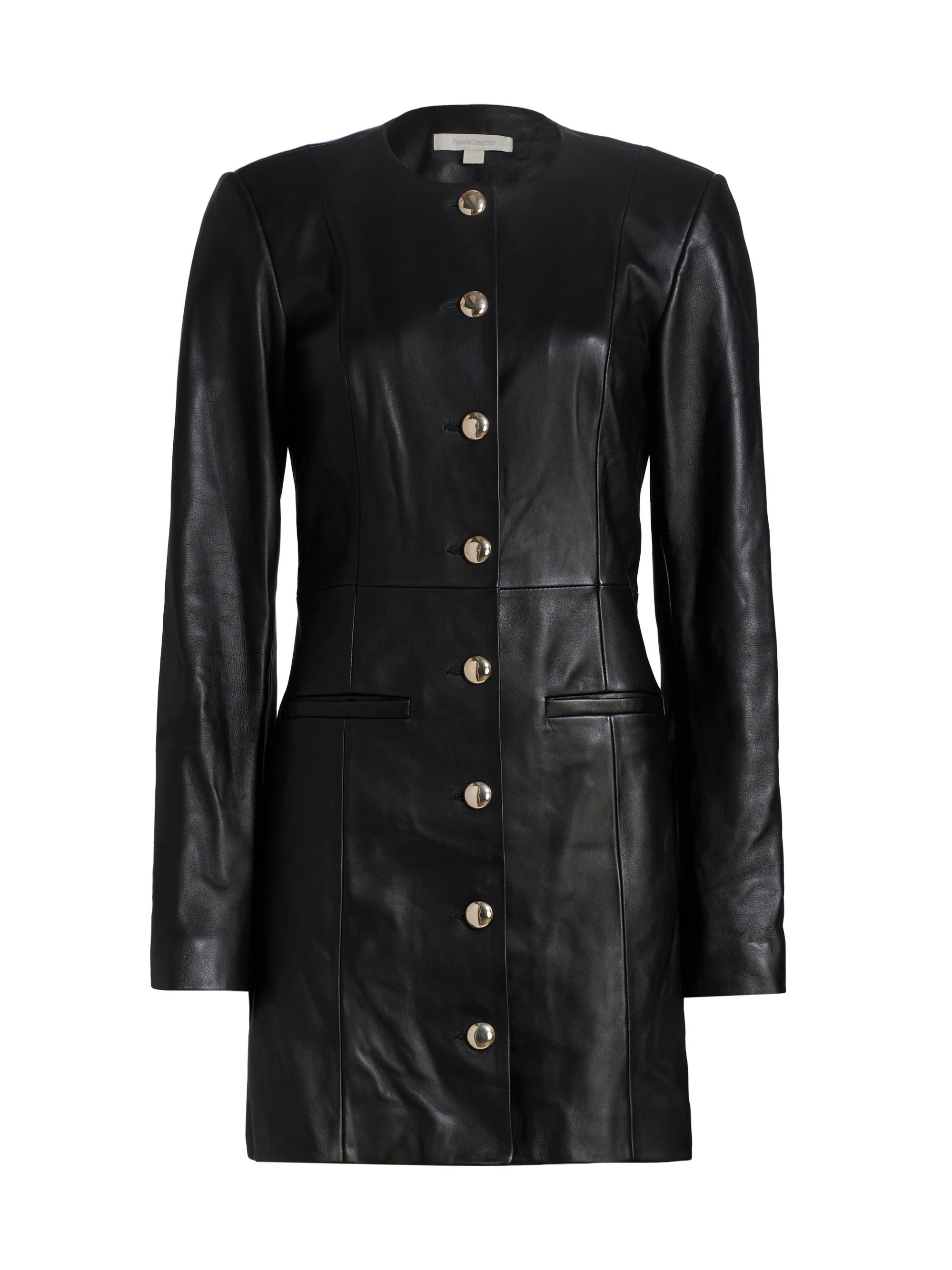 Favorite Daughter Women's Legacy Leather Minidress - Black