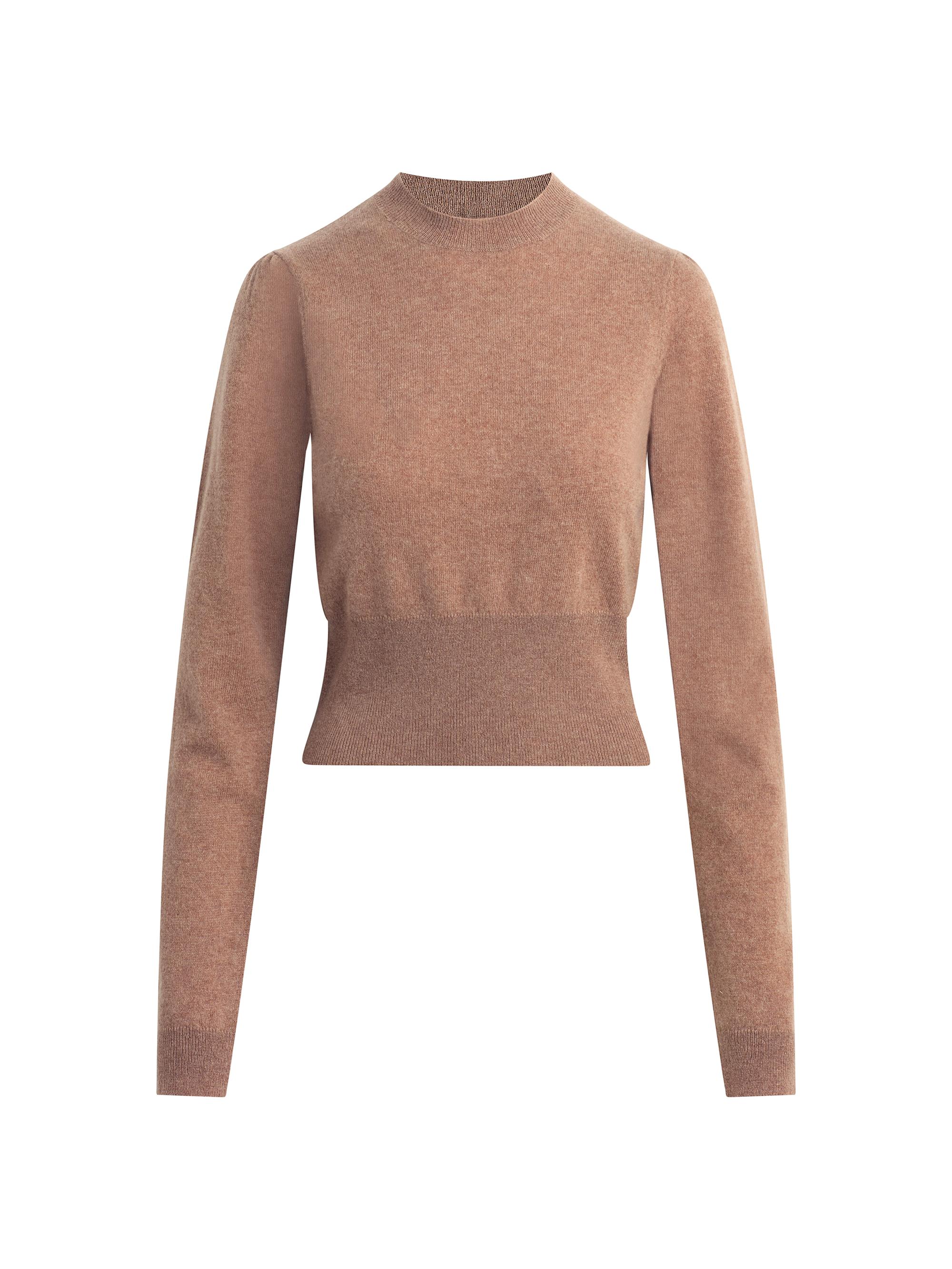 Favorite Daughter Women's The Elena Cashmere Crewneck Sweater - Mocha