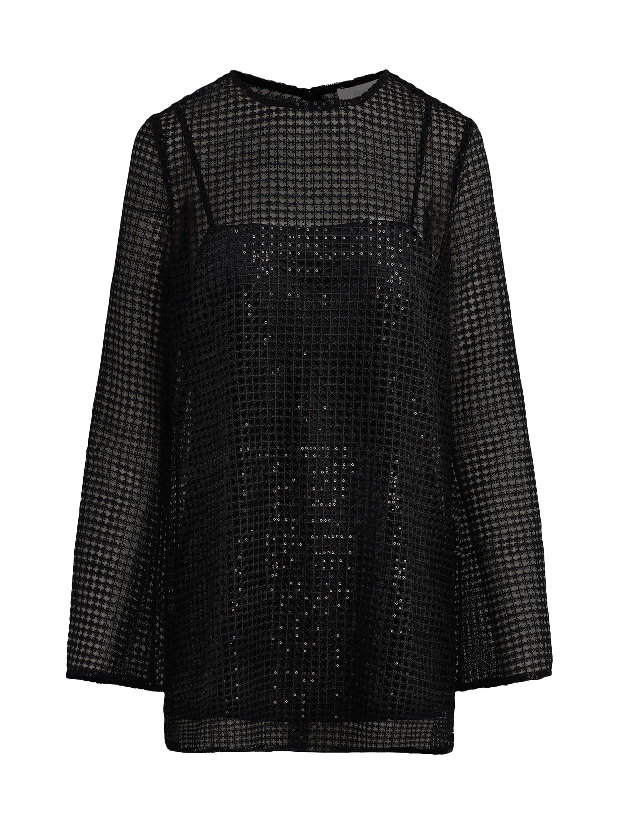 Favorite Daughter Women's The Sweet Life Sequin Mesh Minidress - Black