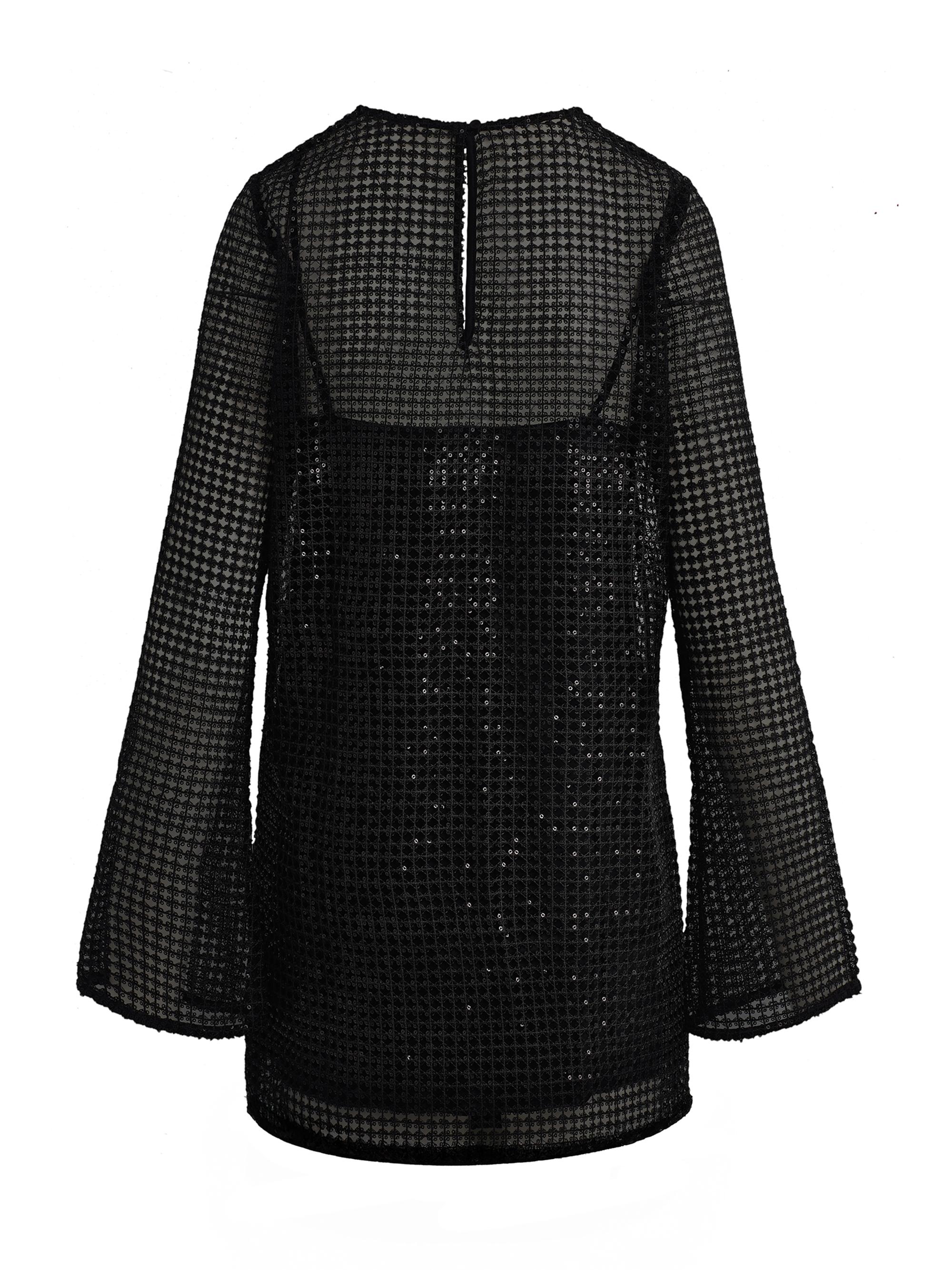 Favorite Daughter The Sweet Life Sequin Mesh Minidress | Saks Fifth Avenue