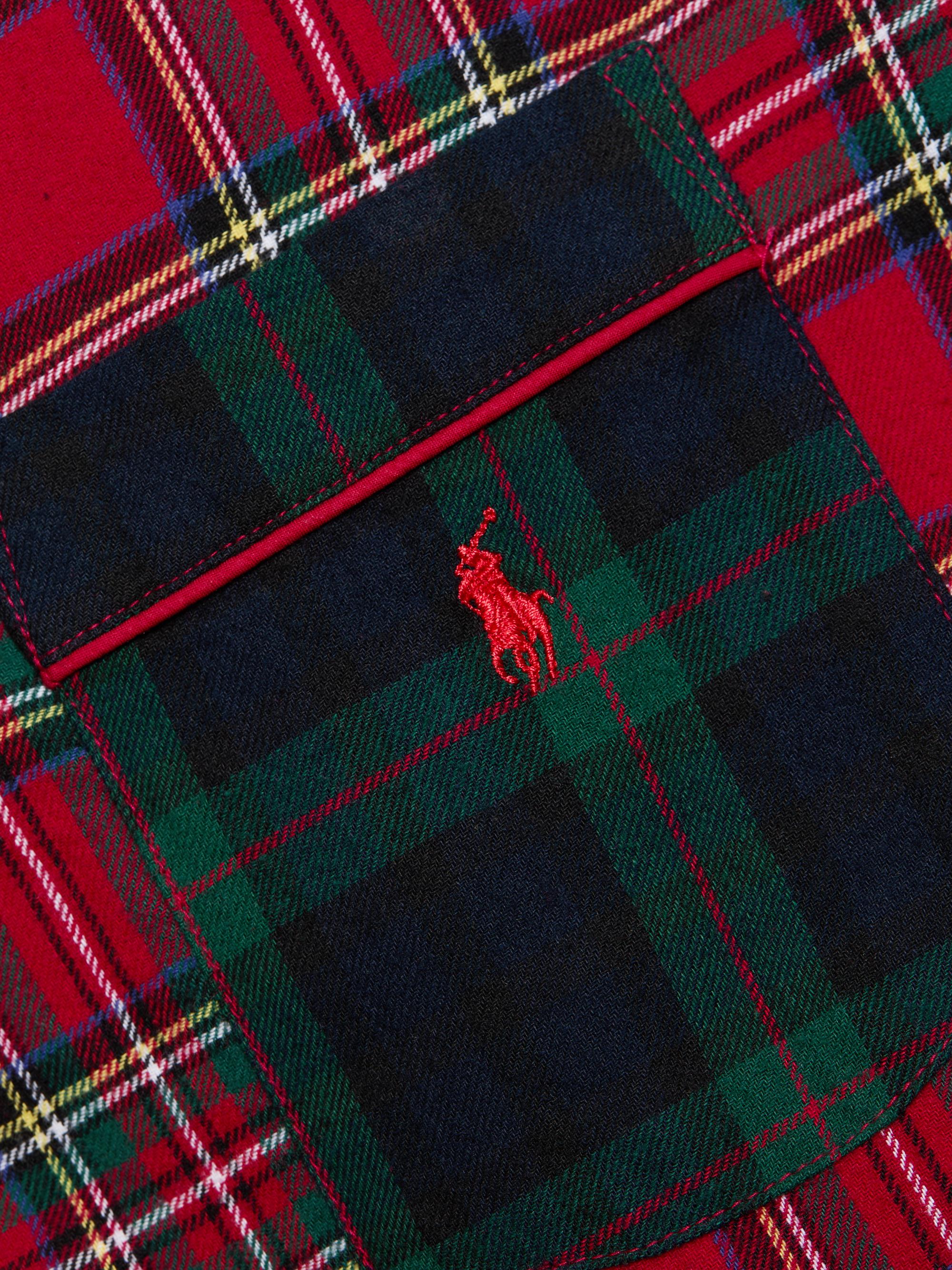 Polo Ralph Lauren Cozy Flannel Madison Relaxed-Fit Plaid Pajamas