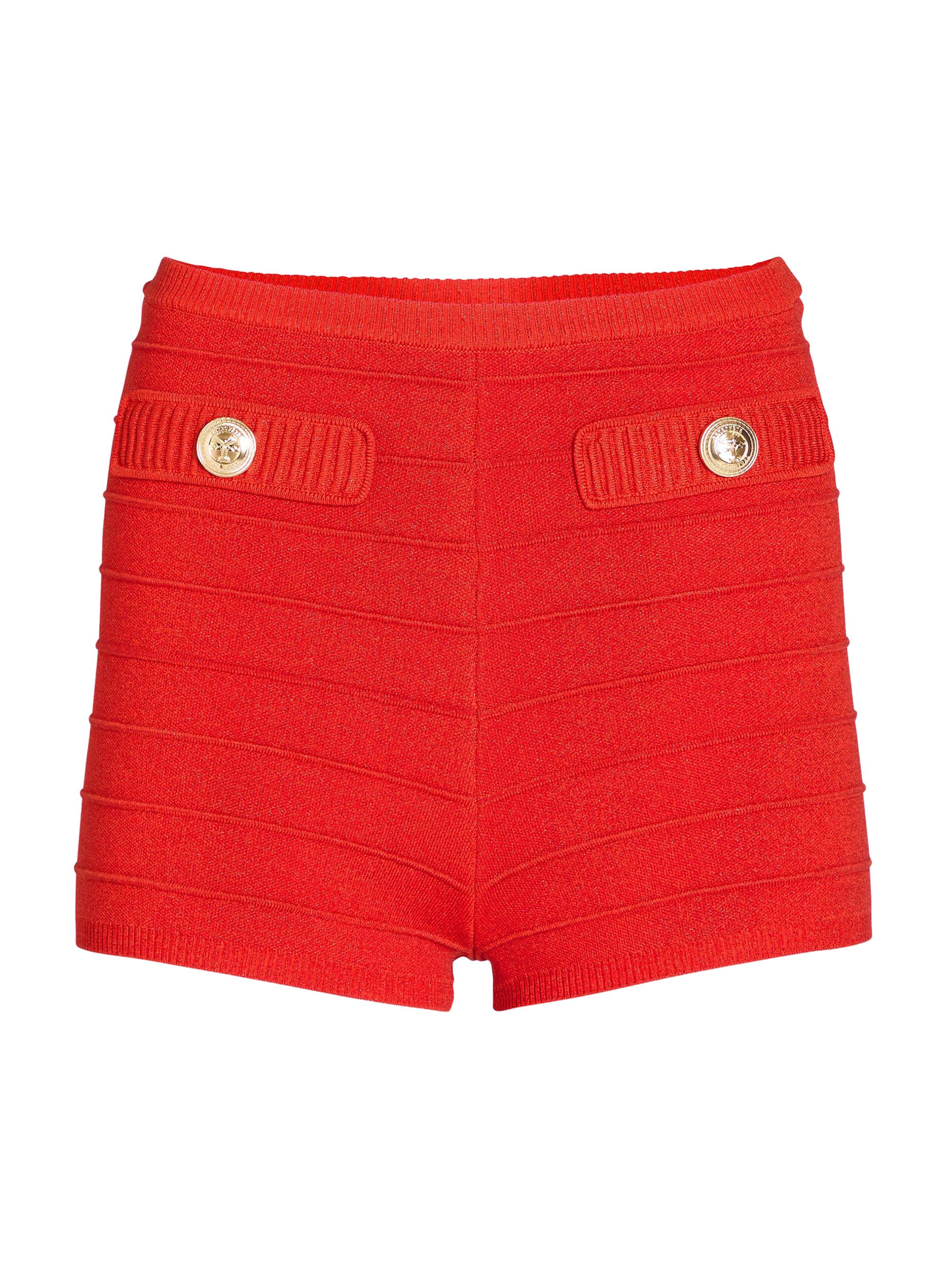 Retrofête Women's Sandra Bandage Knit Shorts - Metallic Geranium