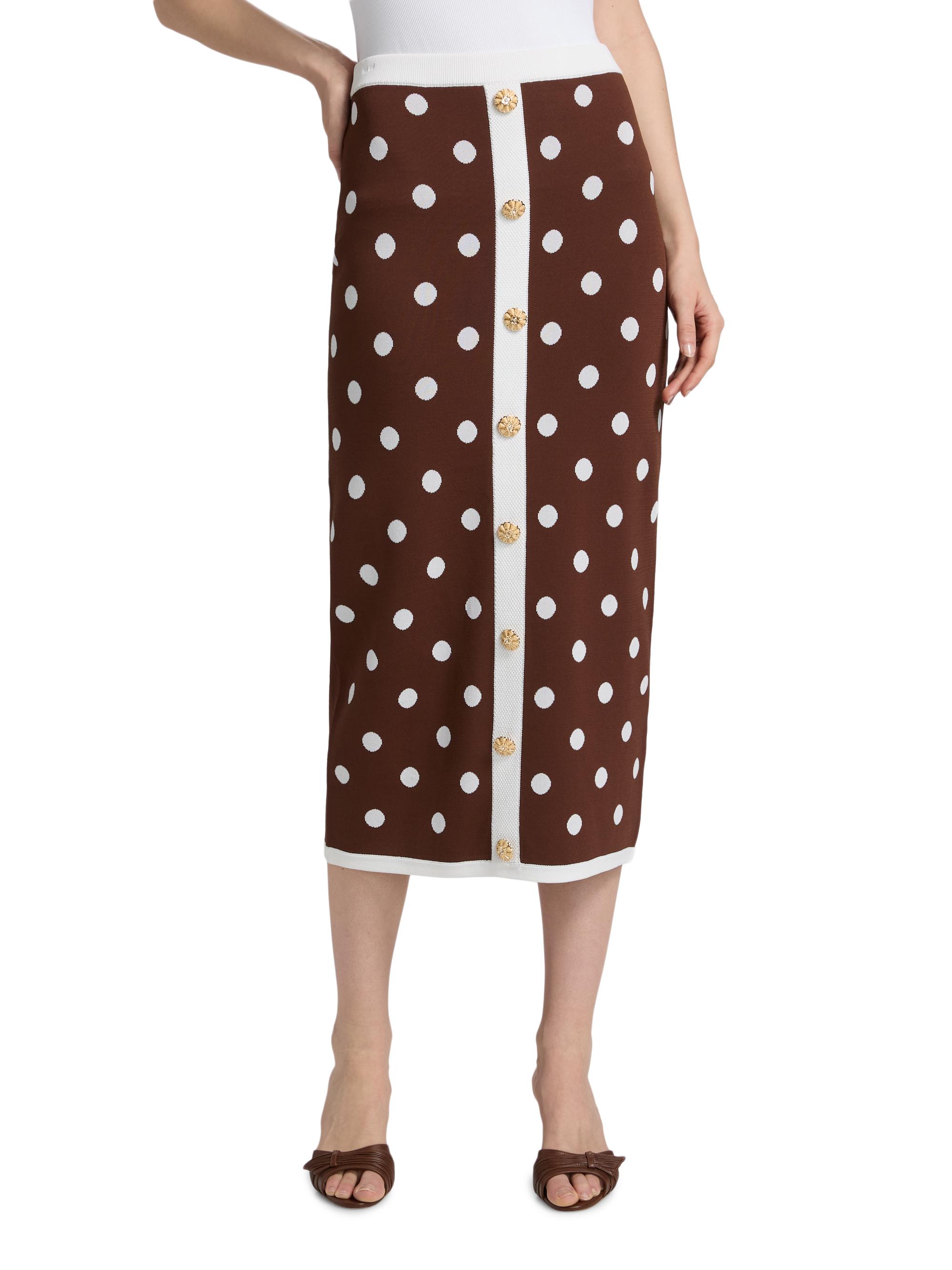 Cara Cara Alice Polka Dot Midi-Skirt | Saks Fifth Avenue