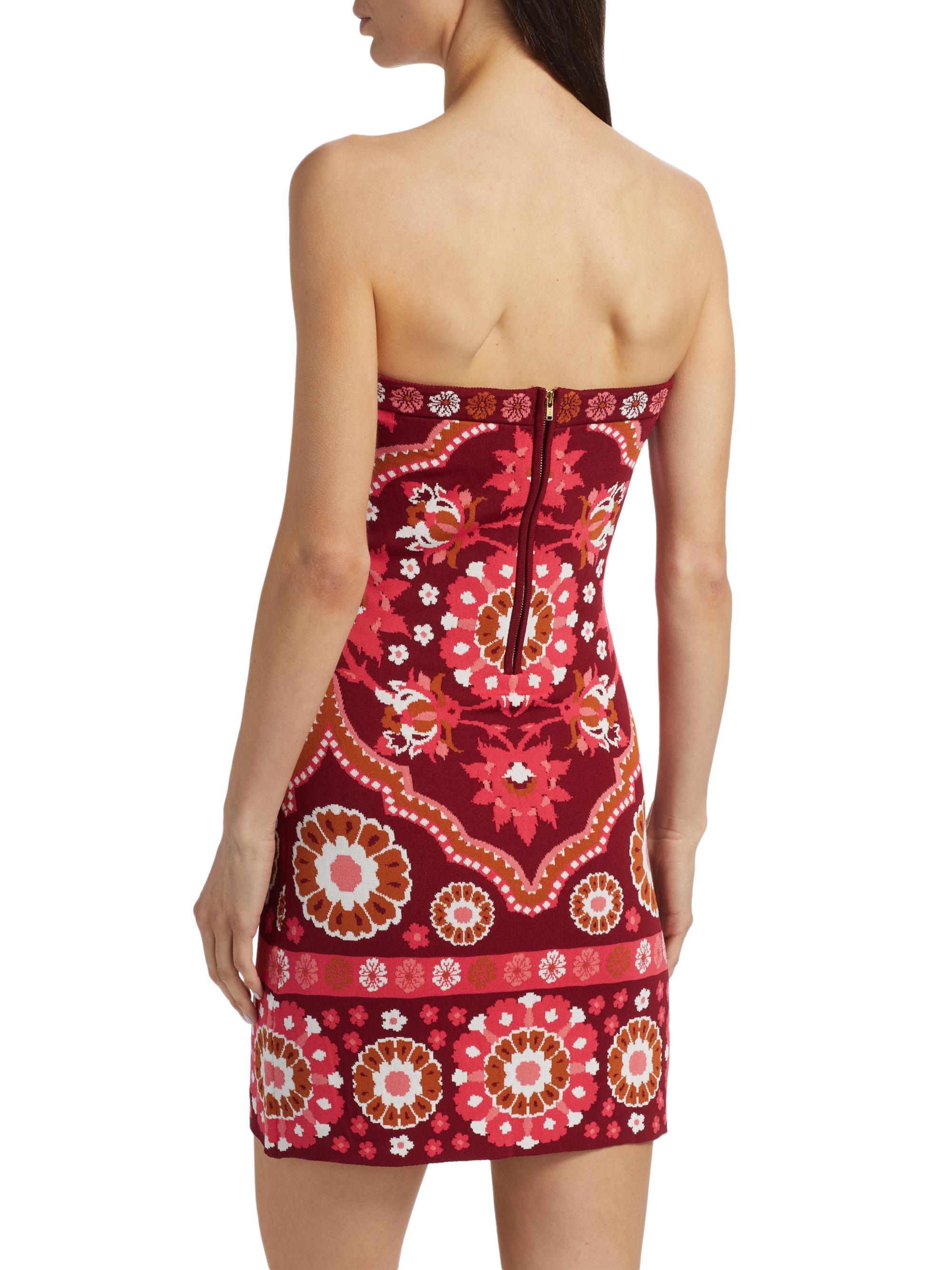 Cara Cara Rome Jacquard Bandeau Body-Con Minidress | Saks Fifth Avenue