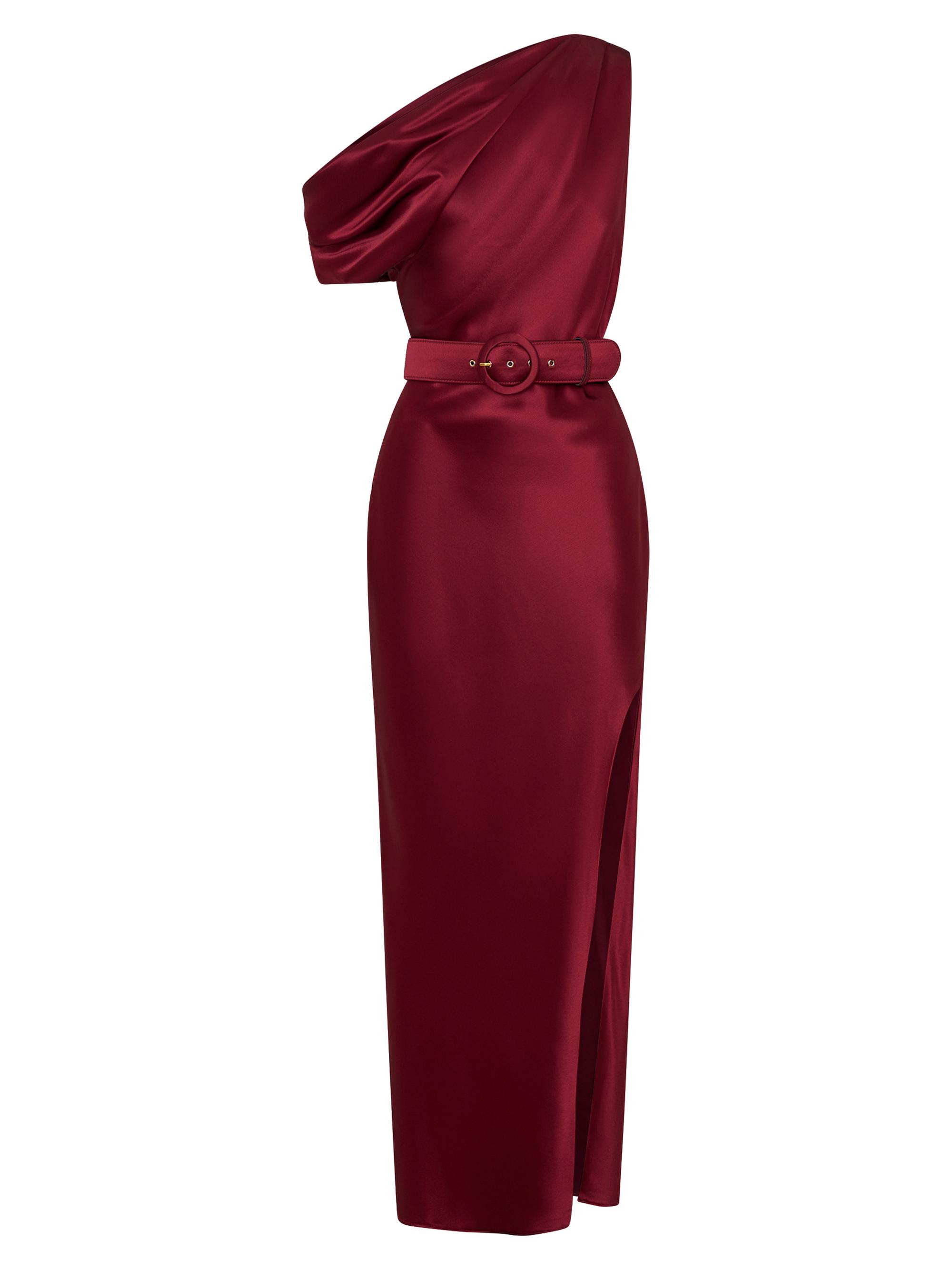 Nicholas the Label Women's Eartha One-Shoulder Midi-Dress - Plum