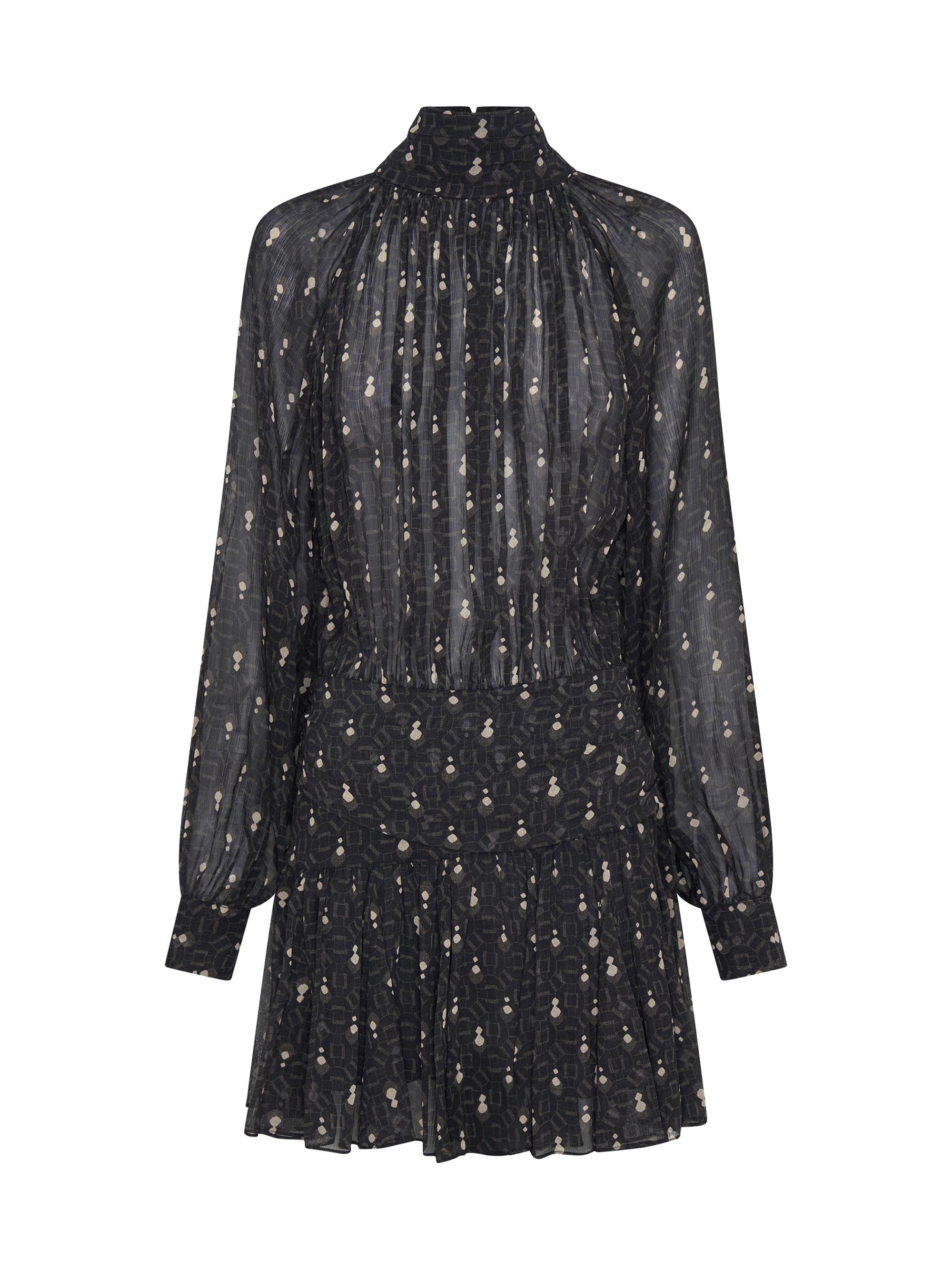 Nicholas the Label Women's Cecile Printed Pleated Minidress - Opal Geo Black