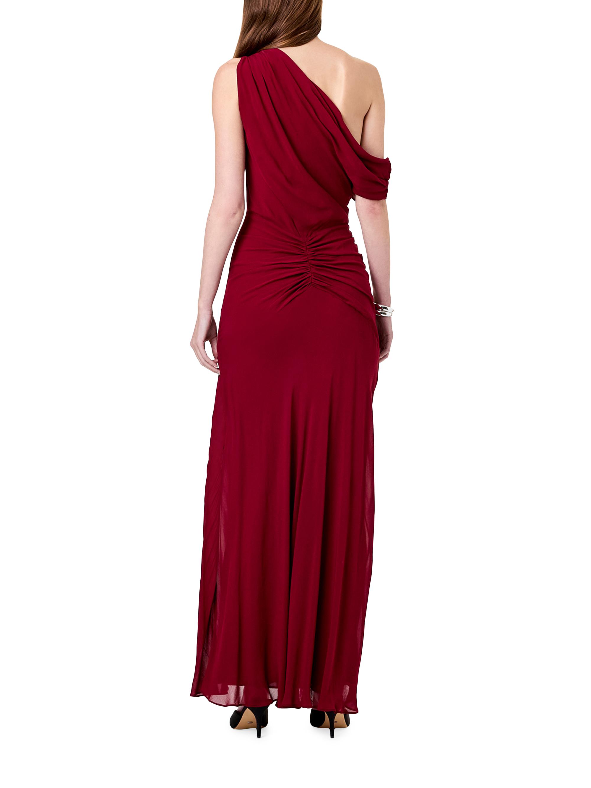 Nicholas the Label Elza Asymmetric Off-The-Shoulder Panelled Maxi