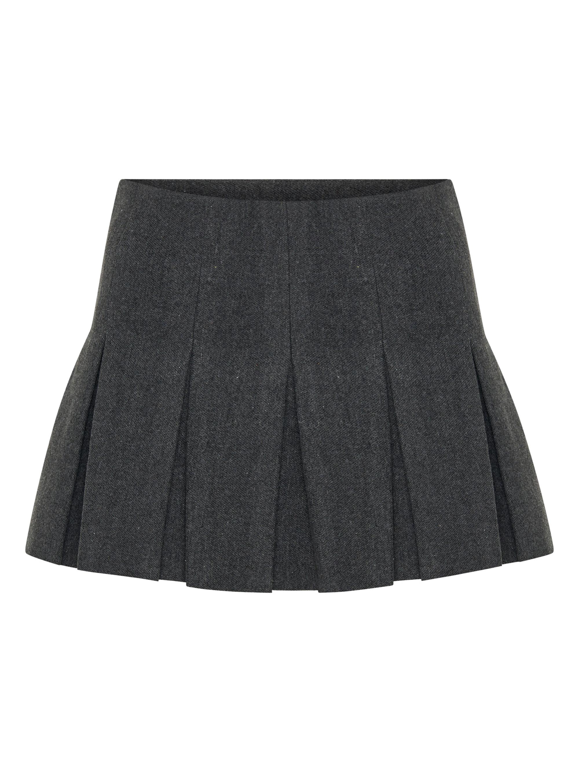 Nicholas the Label Women's Mimmy Pleated Miniskirt - Charcoal