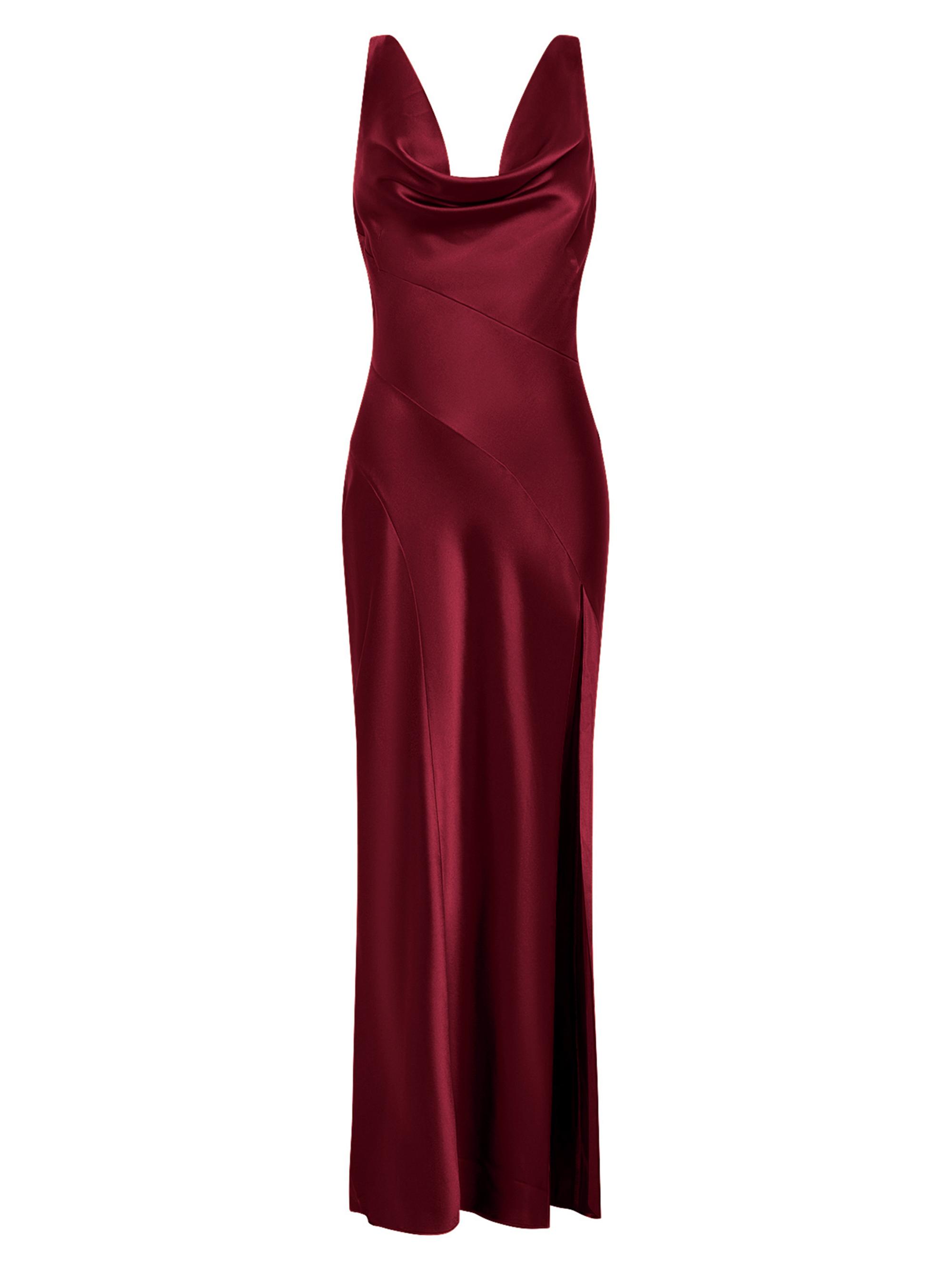 Nicholas the Label Women's Alfina Double-Cowl Sleeveless Gown - Plum